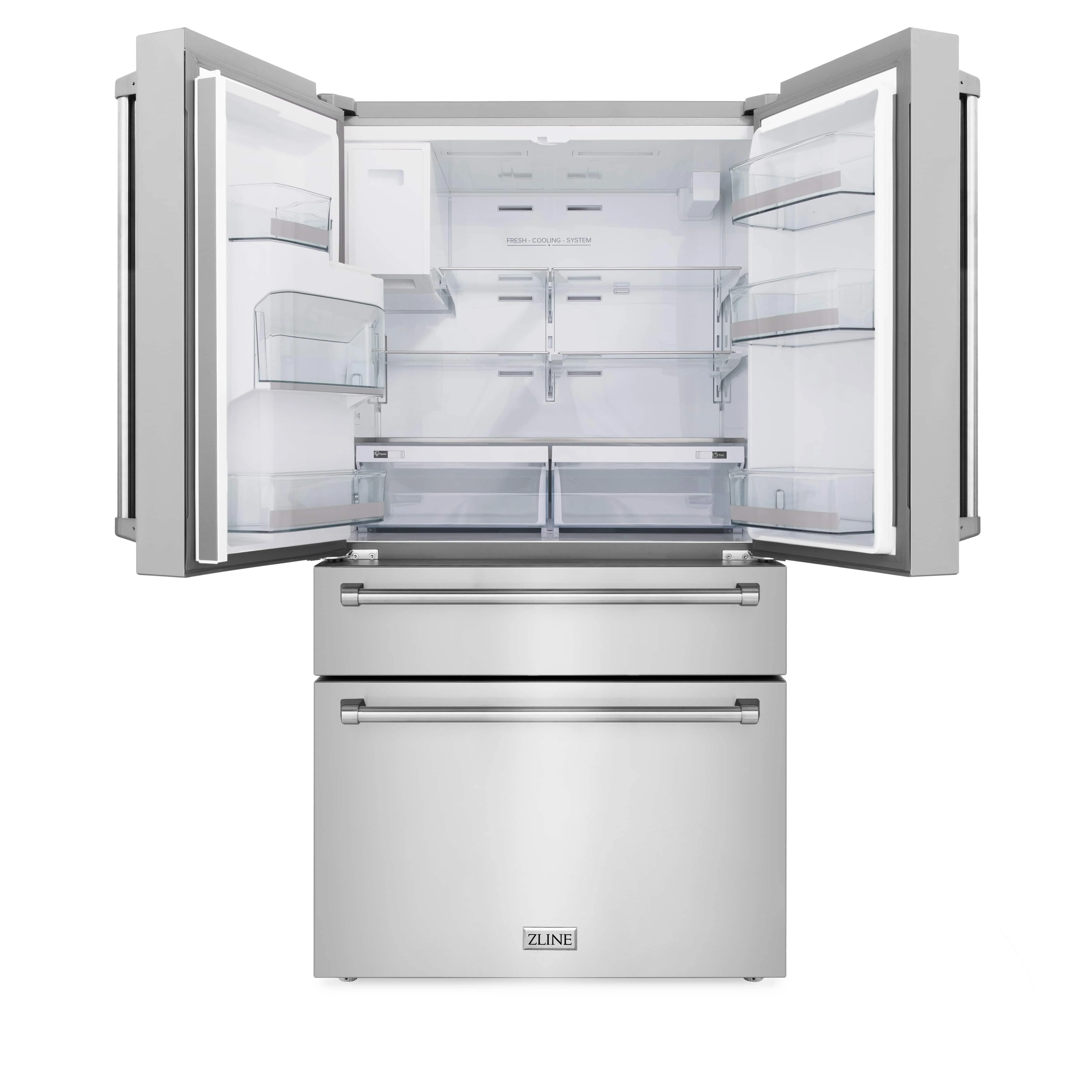 ZLINE 4-Piece Appliance Package - 36-Inch Paramount Induction Range, Wall Mount Range Hood, 36-Inch French Door Refrigerator with Water Dispenser, and Dishwasher in Stainless Steel - Image 30