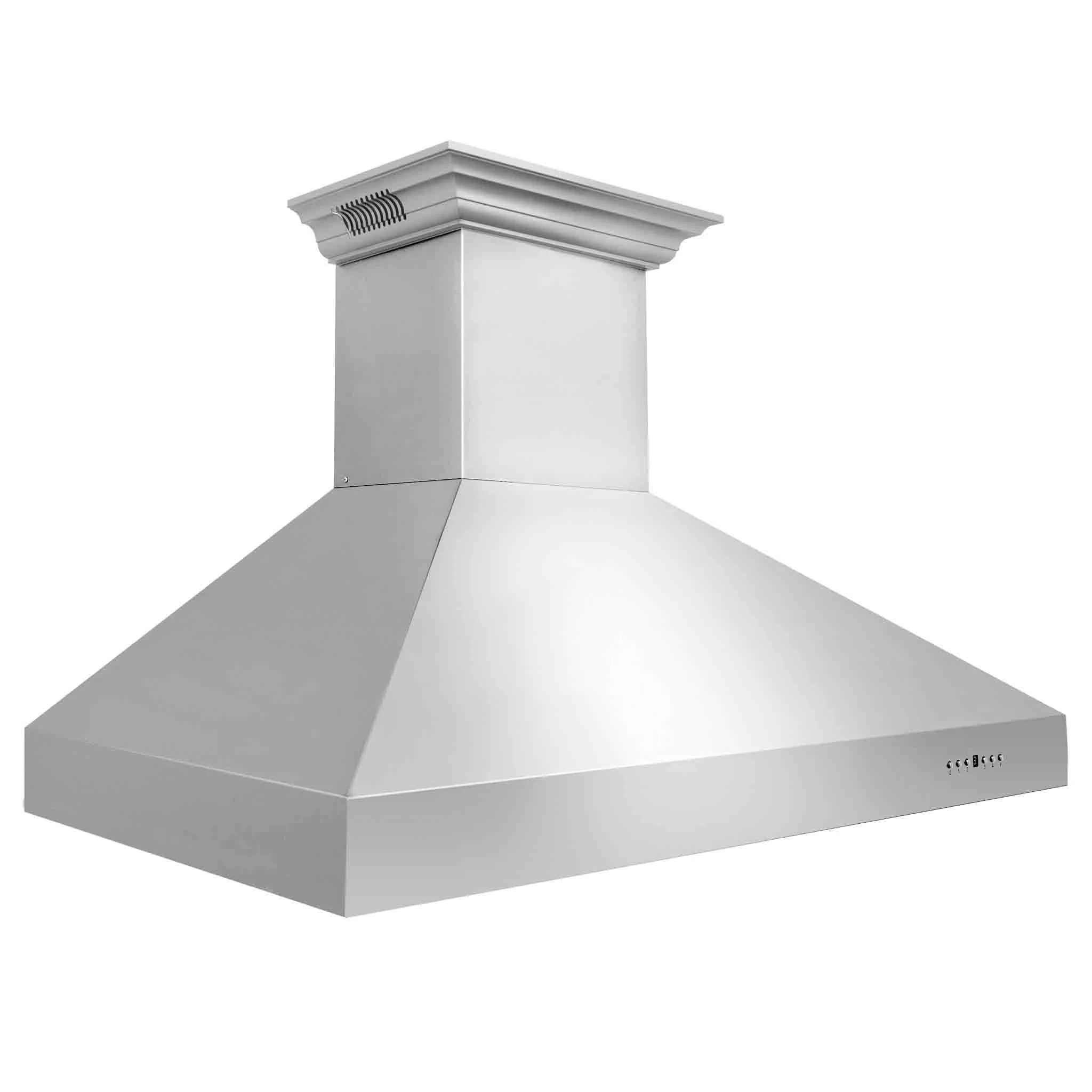 ZLINE 42-Inch Professional Wall Mount Range Hood in Stainless Steel with Built-in CrownSound® Bluetooth Speakers (697CRN-BT-42) - Image 5