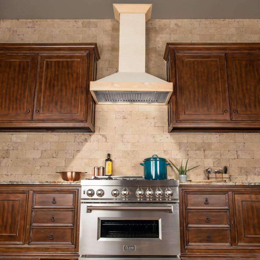 ZLINE 42-Inch Unfinished Wooden Wall Mount Range Hood (KBUF-42) - Image 5
