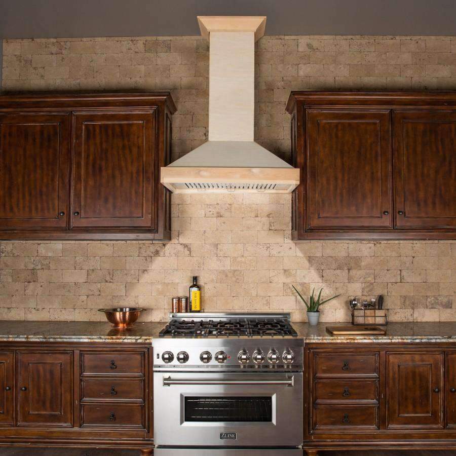 ZLINE 42-Inch Unfinished Wooden Wall Mount Range Hood (KBUF-42) - Image 6