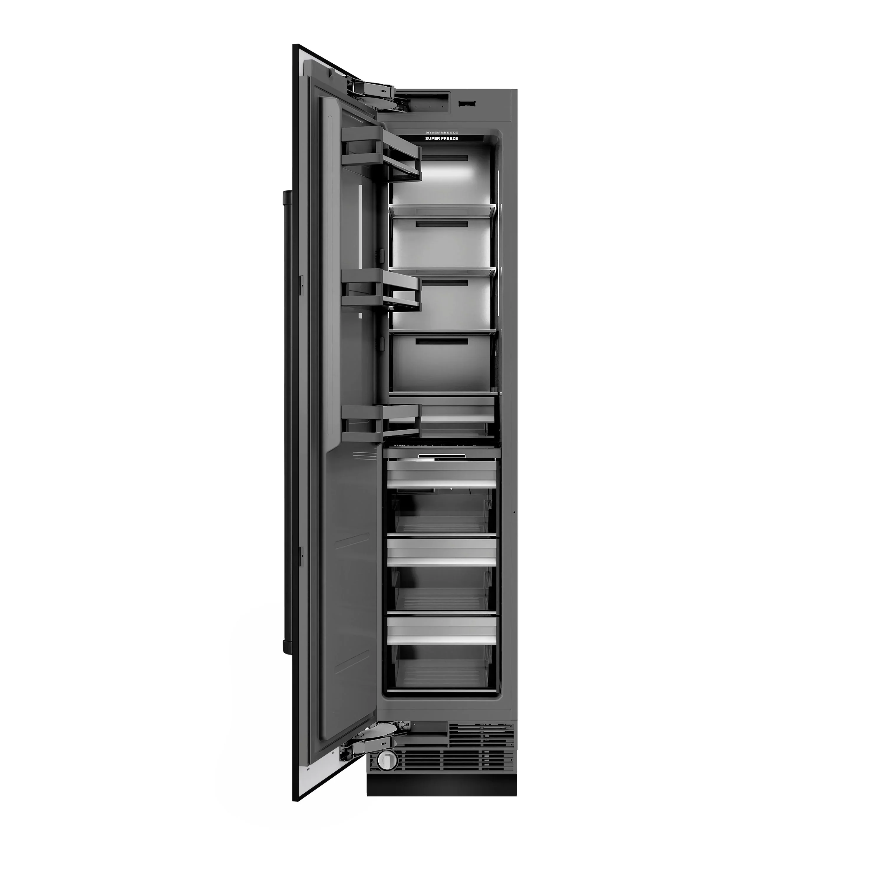 ZLINE 42-Inch Column 12.5 Cu. Ft. Refrigerator and 8.6 Cu. Ft. Freezer in Black Stainless Steel - Image 11