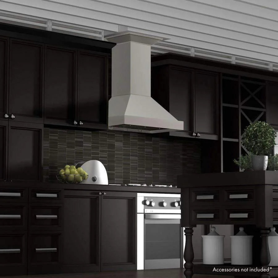 ZLINE 42-Inch Wooden Wall Mount Range Hood in Gray (KBUU-42) - Image 5