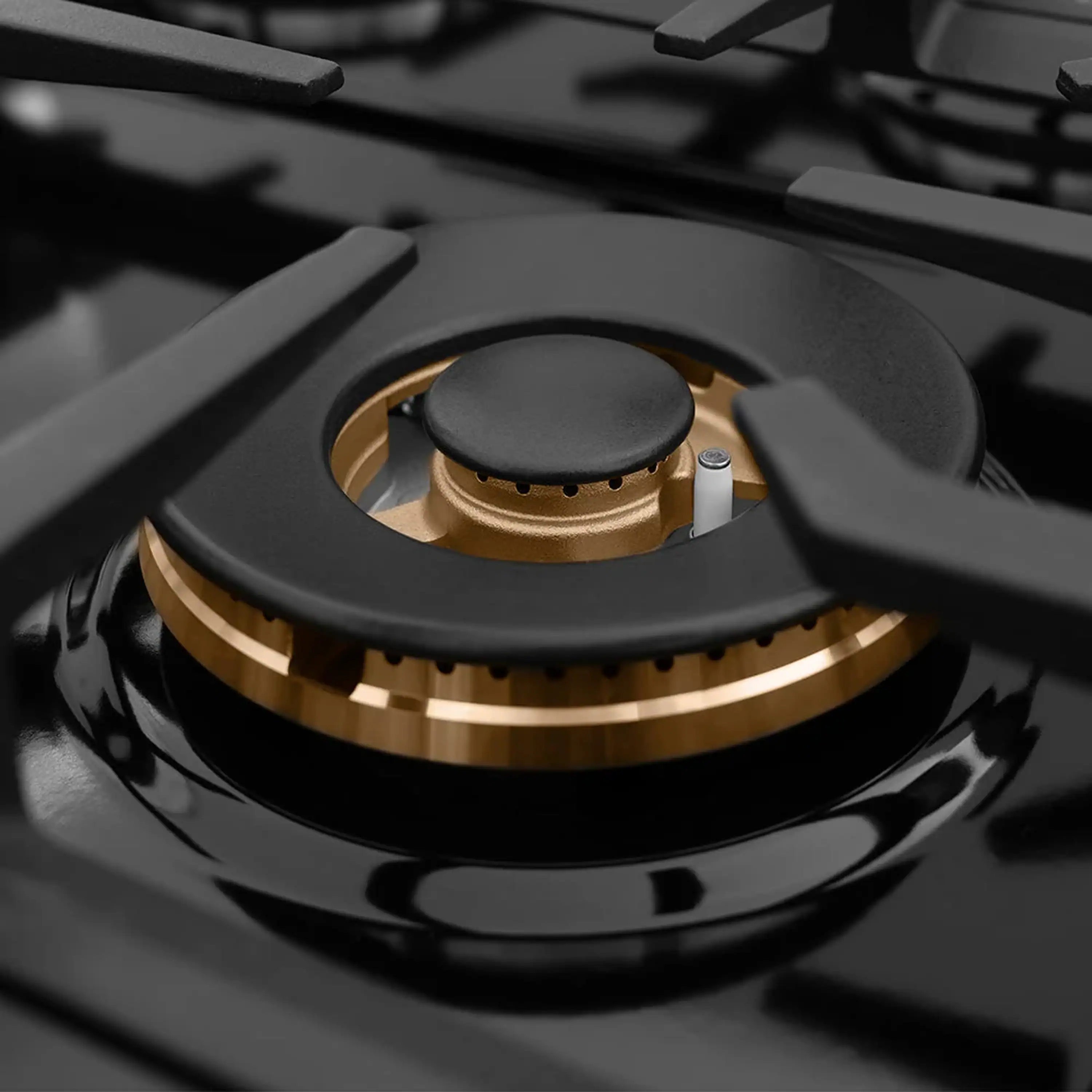 ZLINE 48-Inch Classic Gas Rangetop with 8 Burners And Porcelain Cooktop In Black Stainless Steel (RTB2-48) - Image 6