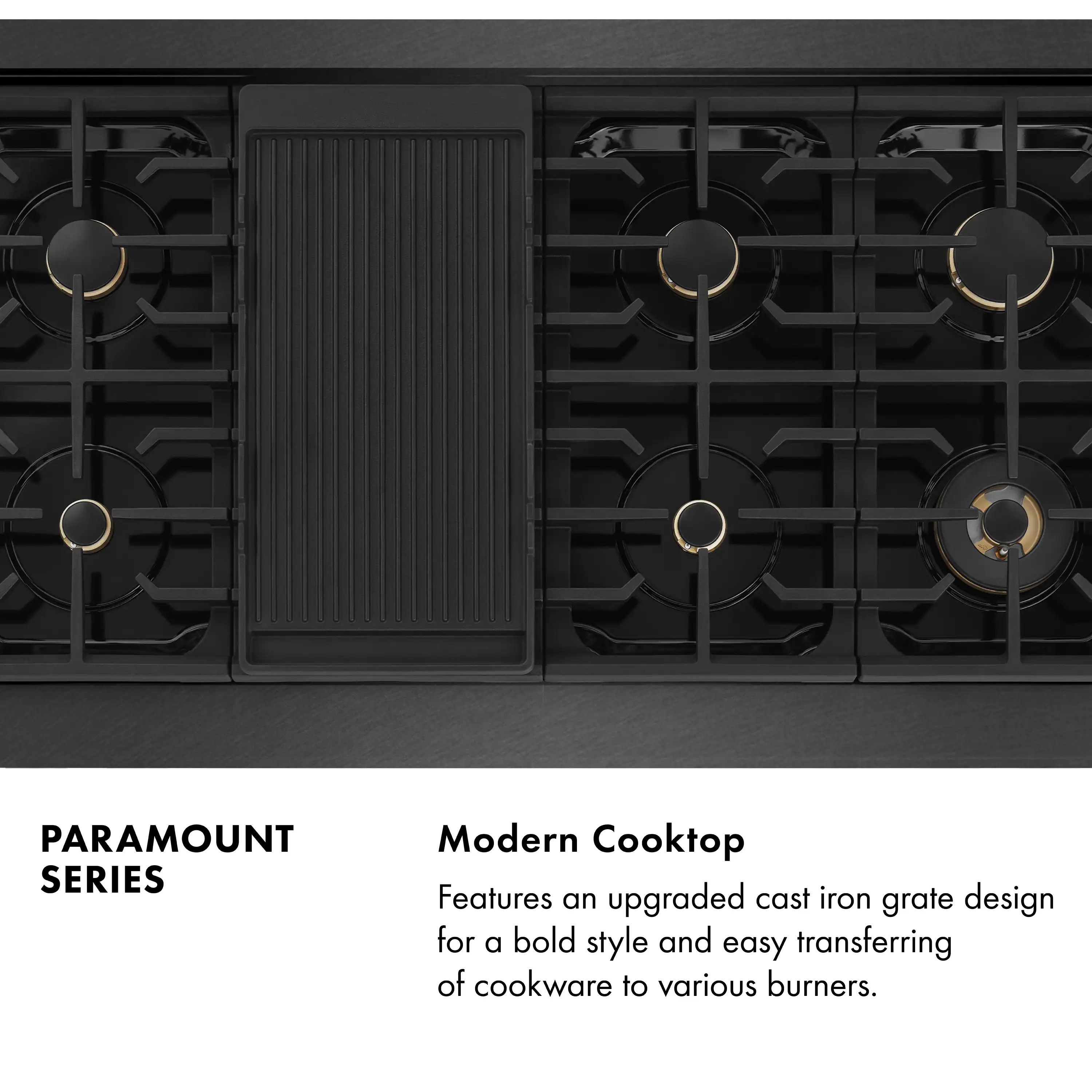 ZLINE 48-Inch 6.7 Cu. Ft. Paramount Double Oven Dual Fuel Range in Black Satin Stainless Steel with 8 Brass Burners (SDRBS-BR-48) - Image 11