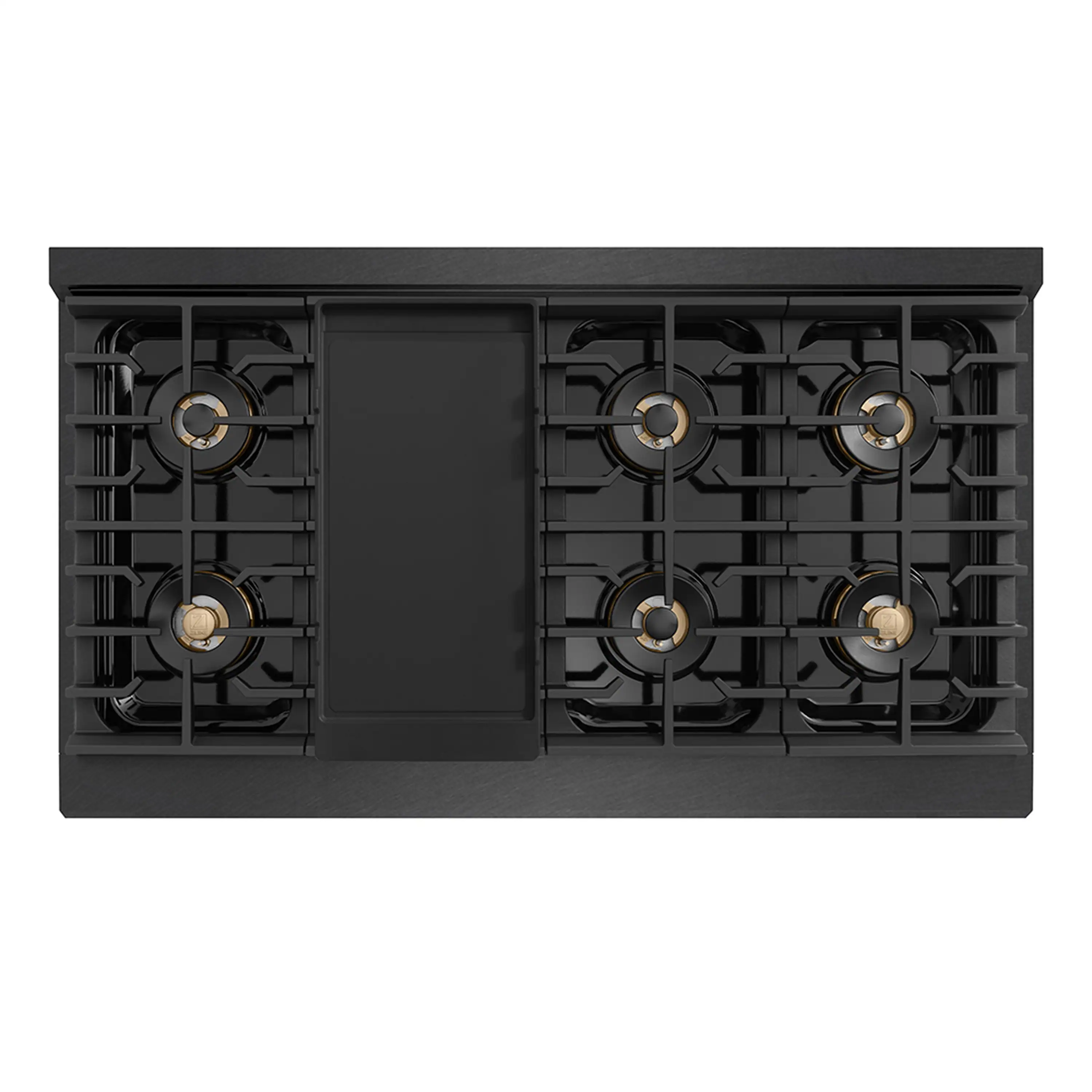 ZLINE 48-Inch 6.7 Cu. Ft. Paramount Dual Fuel Range with 8 Burner DuoPro™ Cooktop and Dual Ovens in Black Satin Stainless Steel (PSDRBS-48) - Image 5