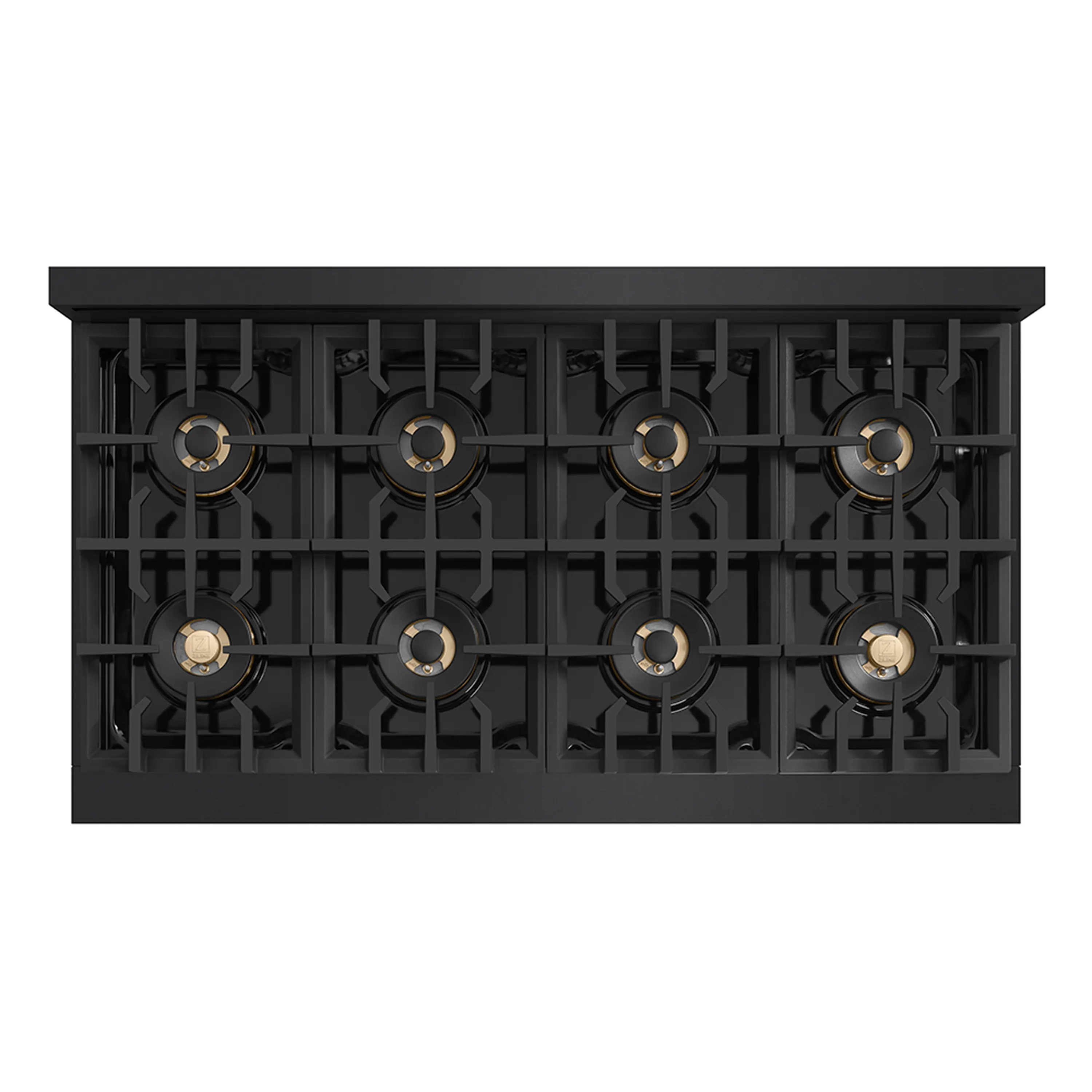 ZLINE 48-Inch Classic Gas Rangetop with 8 Burner DuoPro™ Cooktop in Black Stainless Steel (PCRTB-48) - Image 3