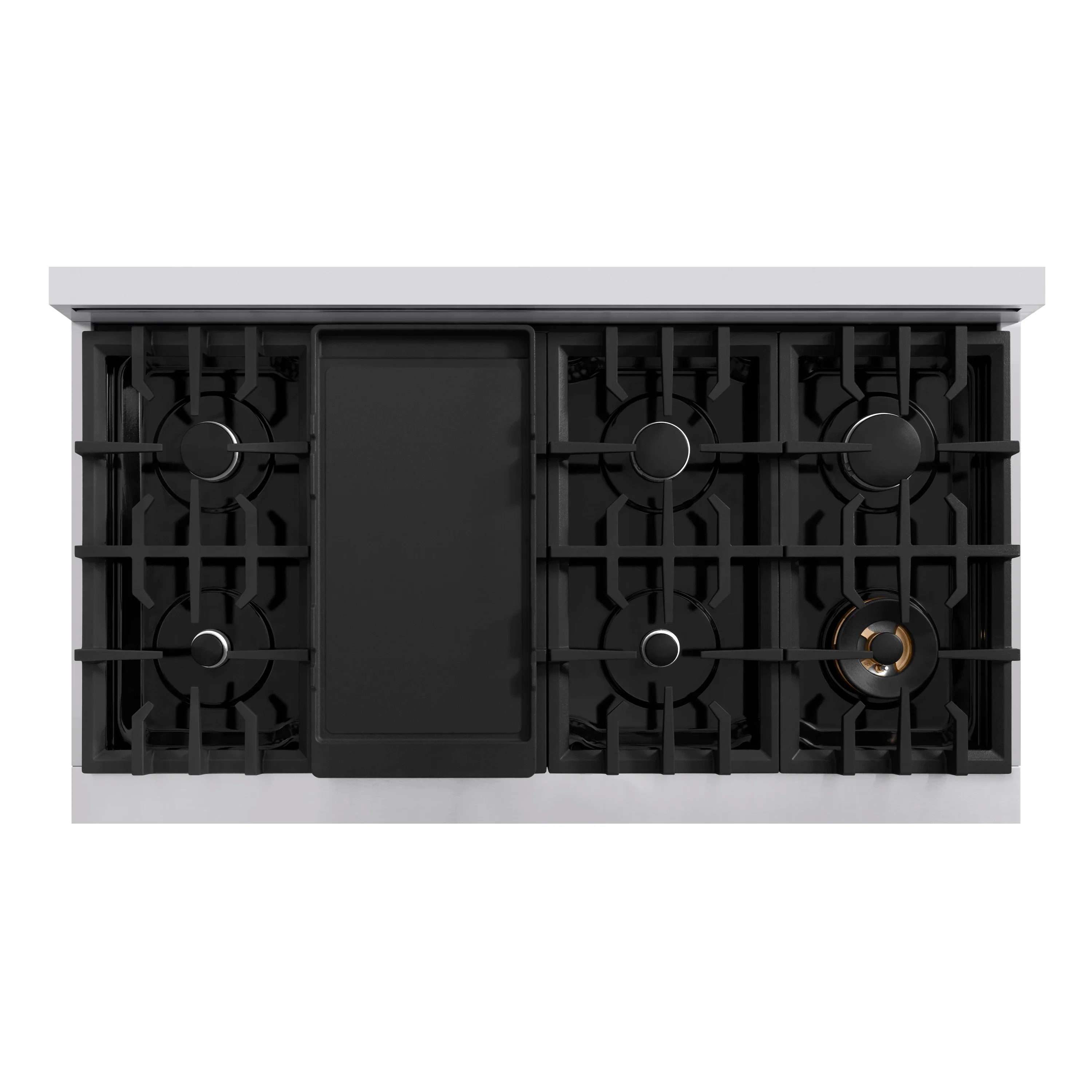 ZLINE 48-Inch Classic Series Dual Fuel Range with 8 Burner Gas Cooktop and 6.7 Cu. Ft. Electric Convection Oven in Stainless Steel with Black Matte Doors (CDR-BLM-48) - Image 6