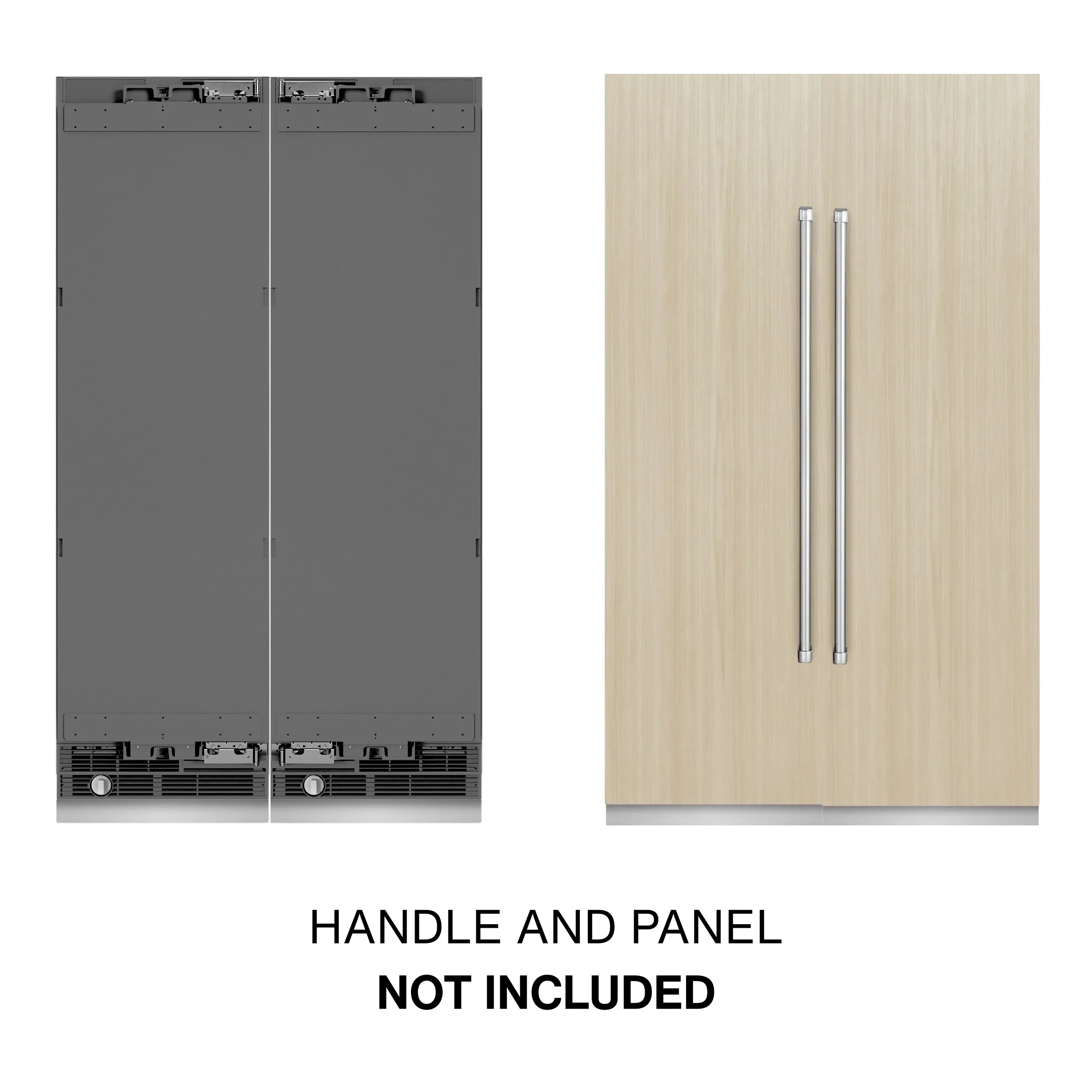 ZLINE 48-Inch Column 12.5 Cu. Ft. Refrigerator and 12.4 Cu. Ft. Freezer in Panel Ready - Image 2