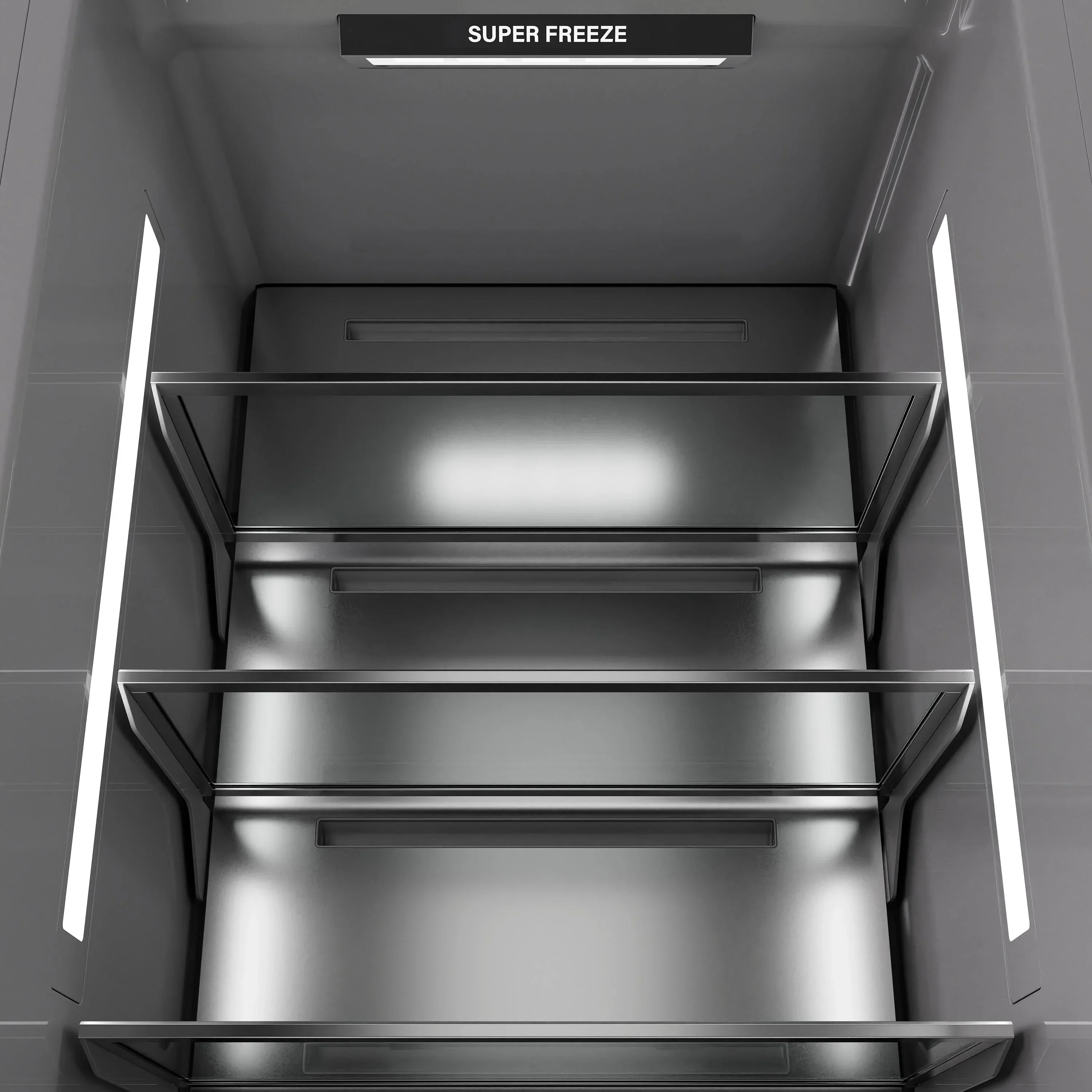 ZLINE 48-Inch Column 12.5 Cu. Ft. Refrigerator and 12.4 Cu. Ft. Freezer in White Matte with Matte Black Accents - Image 17