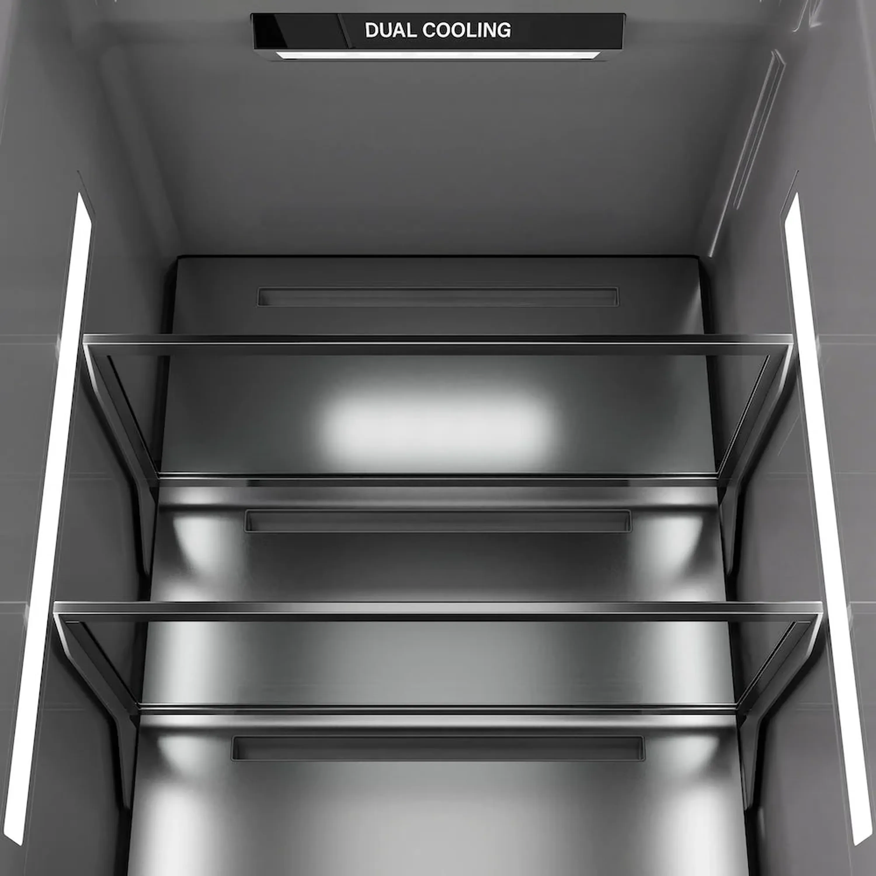 ZLINE 48-Inch Column 16.7 Cu. Ft. Refrigerator and 8.6 Cu. Ft. Freezer in Black Stainless Steel - Image 4
