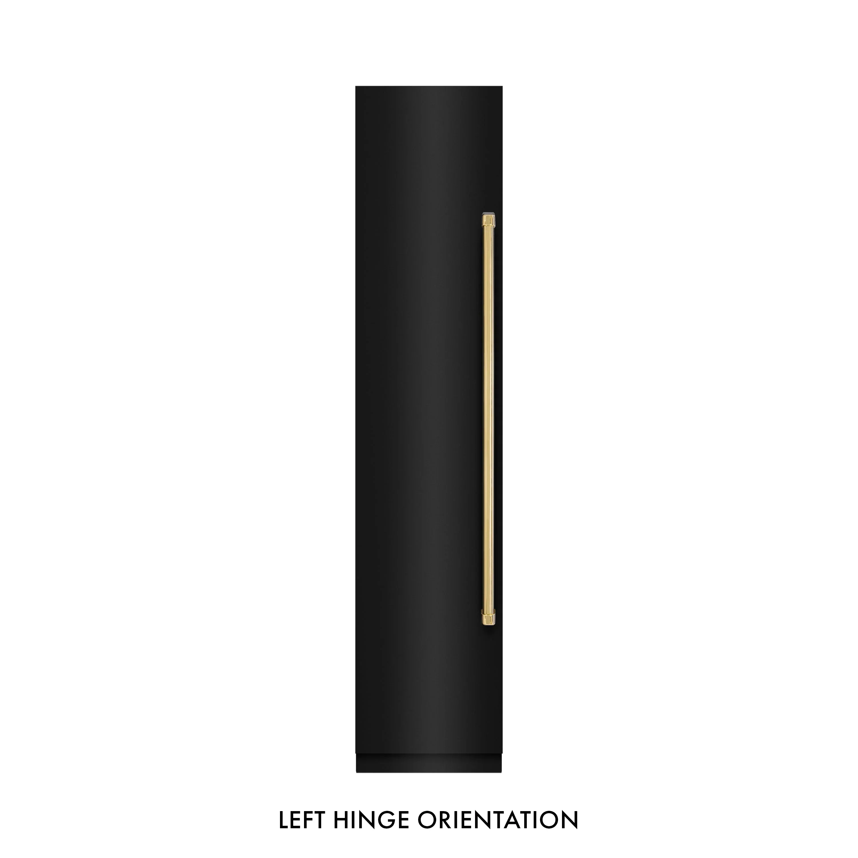 ZLINE 48-Inch Column 16.7 Cu. Ft. Refrigerator and 8.6 Cu. Ft. Freezer in Black Stainless Steel with Gold Accent - Image 12