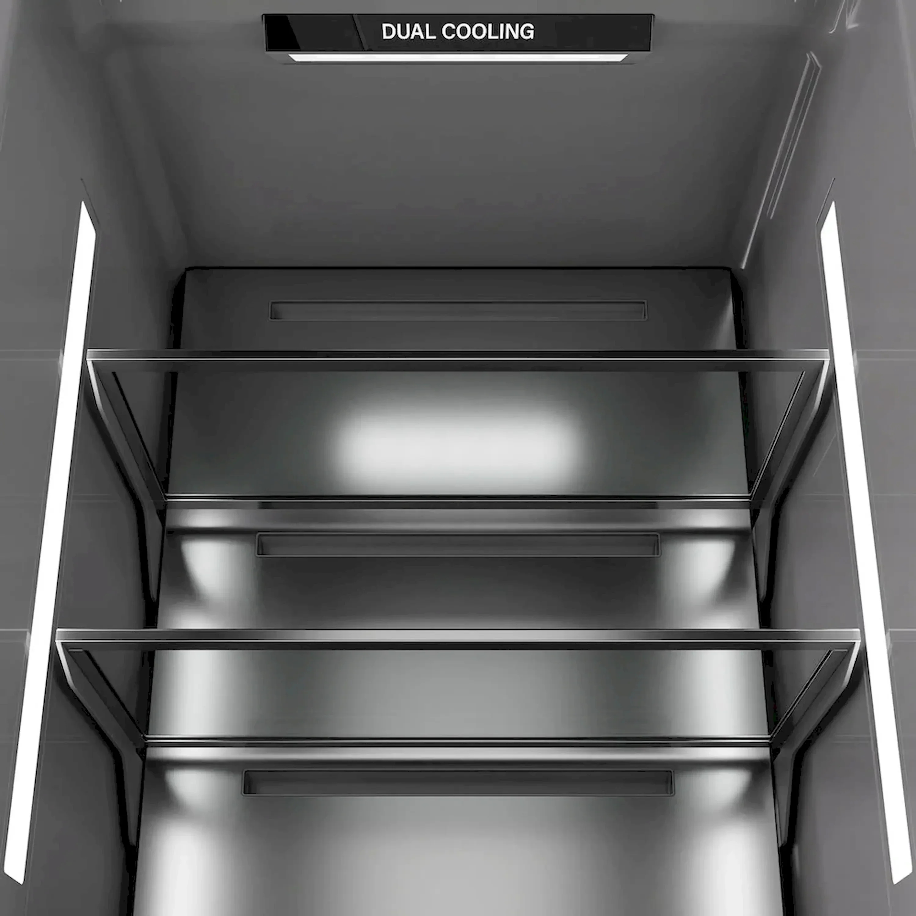 ZLINE 48-Inch Column 16.7 Cu. Ft. Refrigerator and 8.6 Cu. Ft. Freezer in Panel Ready with Matte Black Accent - Image 9