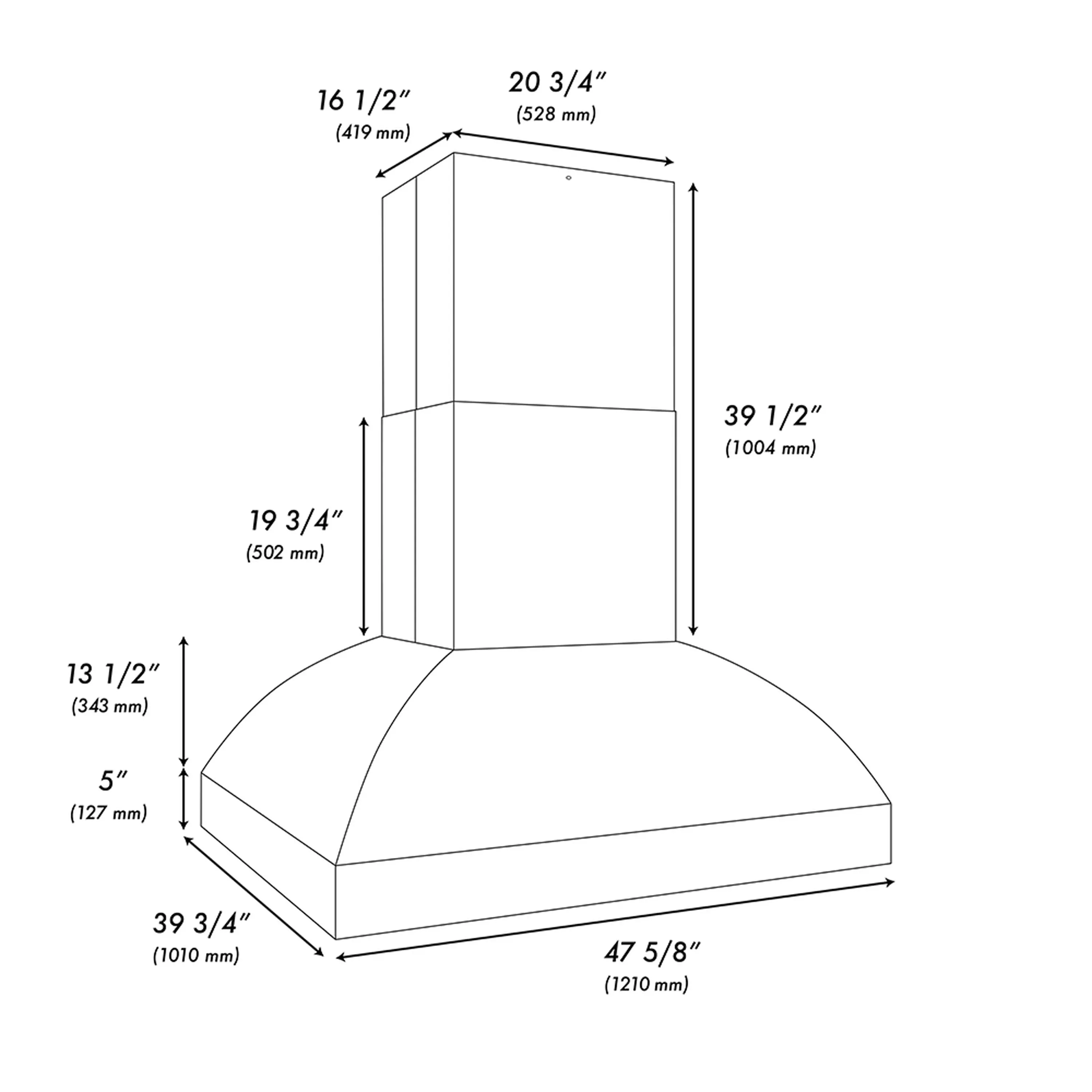 ZLINE 48-Inch Island Mount Outdoor Grill Hood in Stainless Steel (GOi2-48) - Image 13