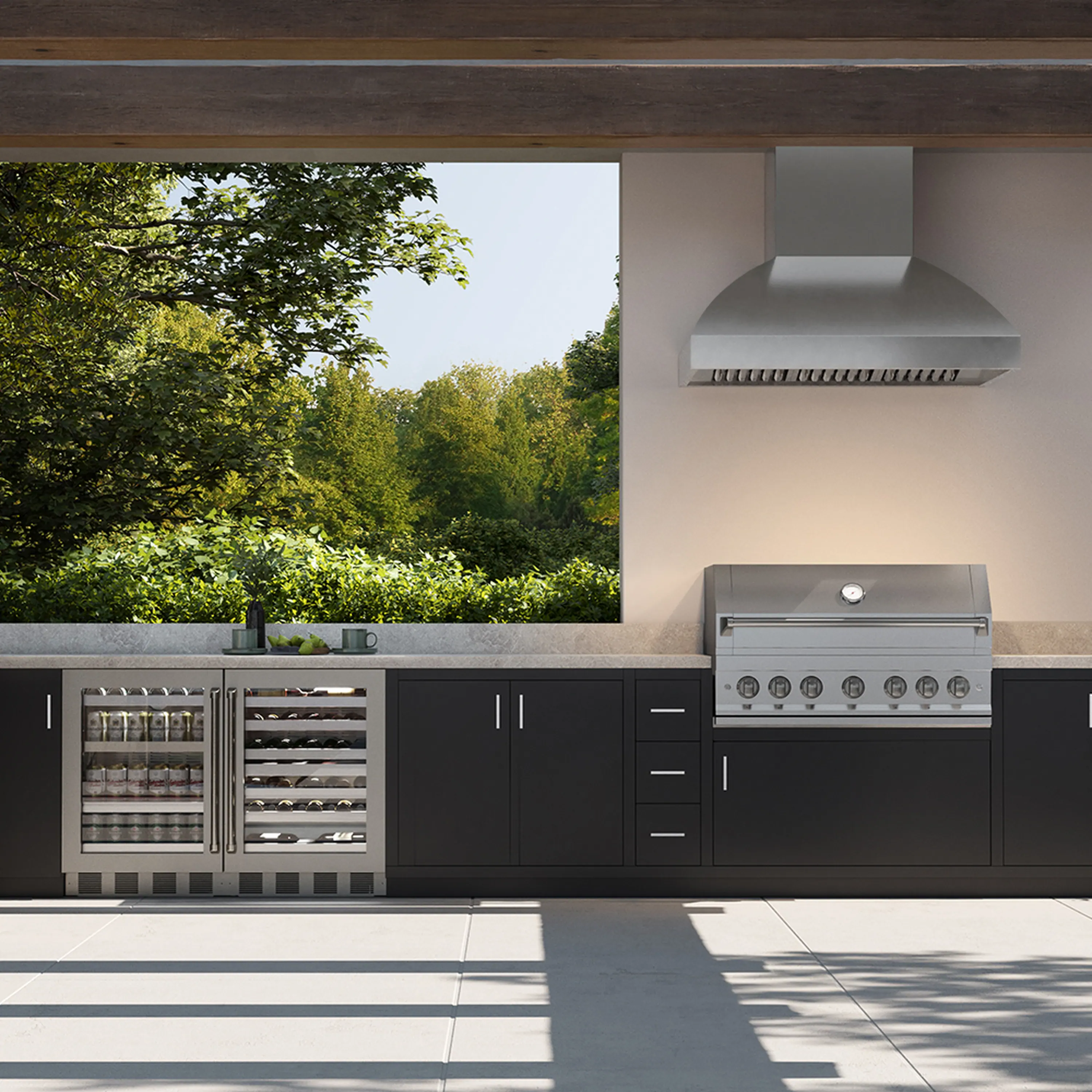 ZLINE 48-Inch Wall Mount Outdoor Grill Hood in Stainless Steel (GOW2-48) - Image 2