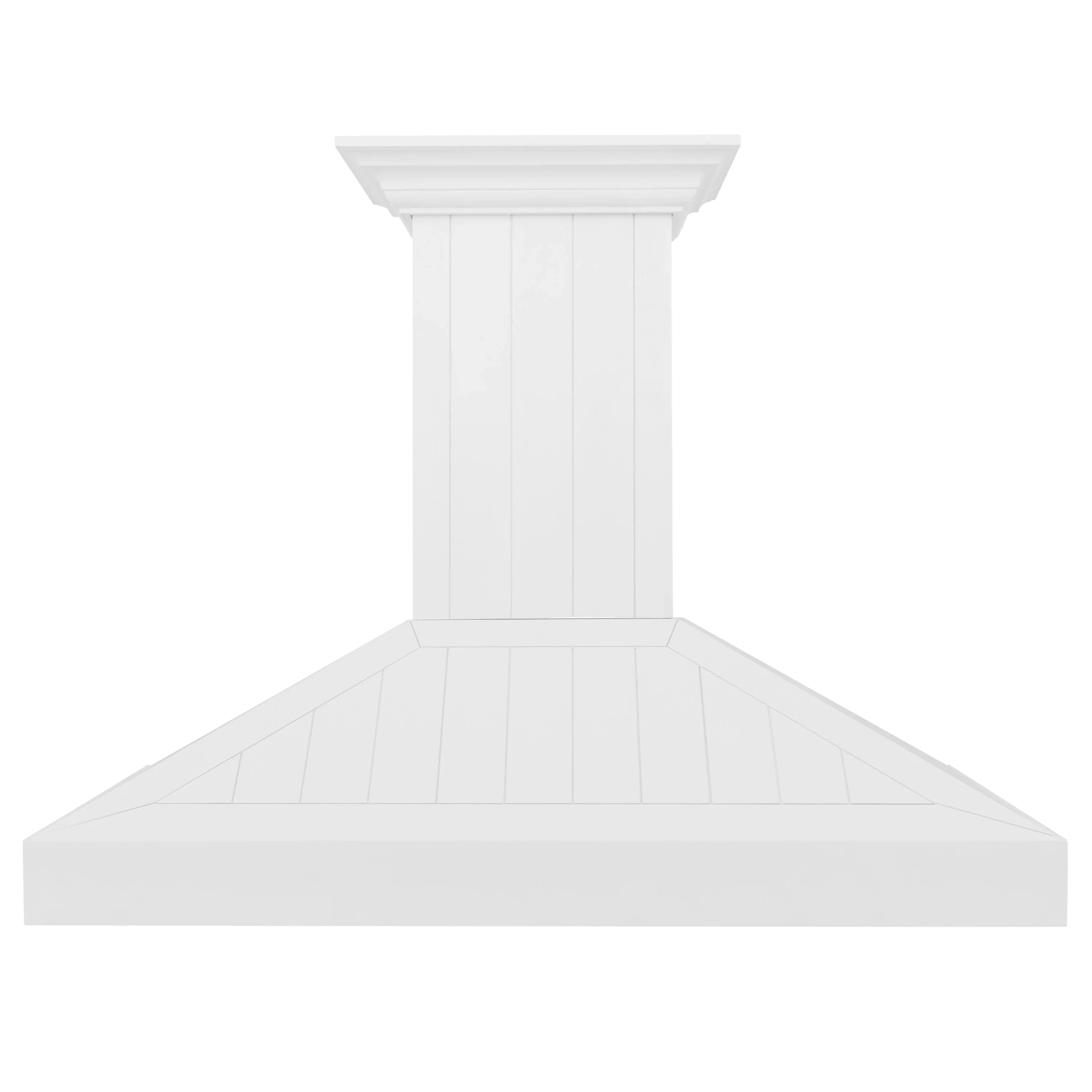 ZLINE 48-Inch Wooden Wall Mount Range Hood with 400 CFM Motor in Shiplap Bright White Finish (KPWW-48) - Image 6