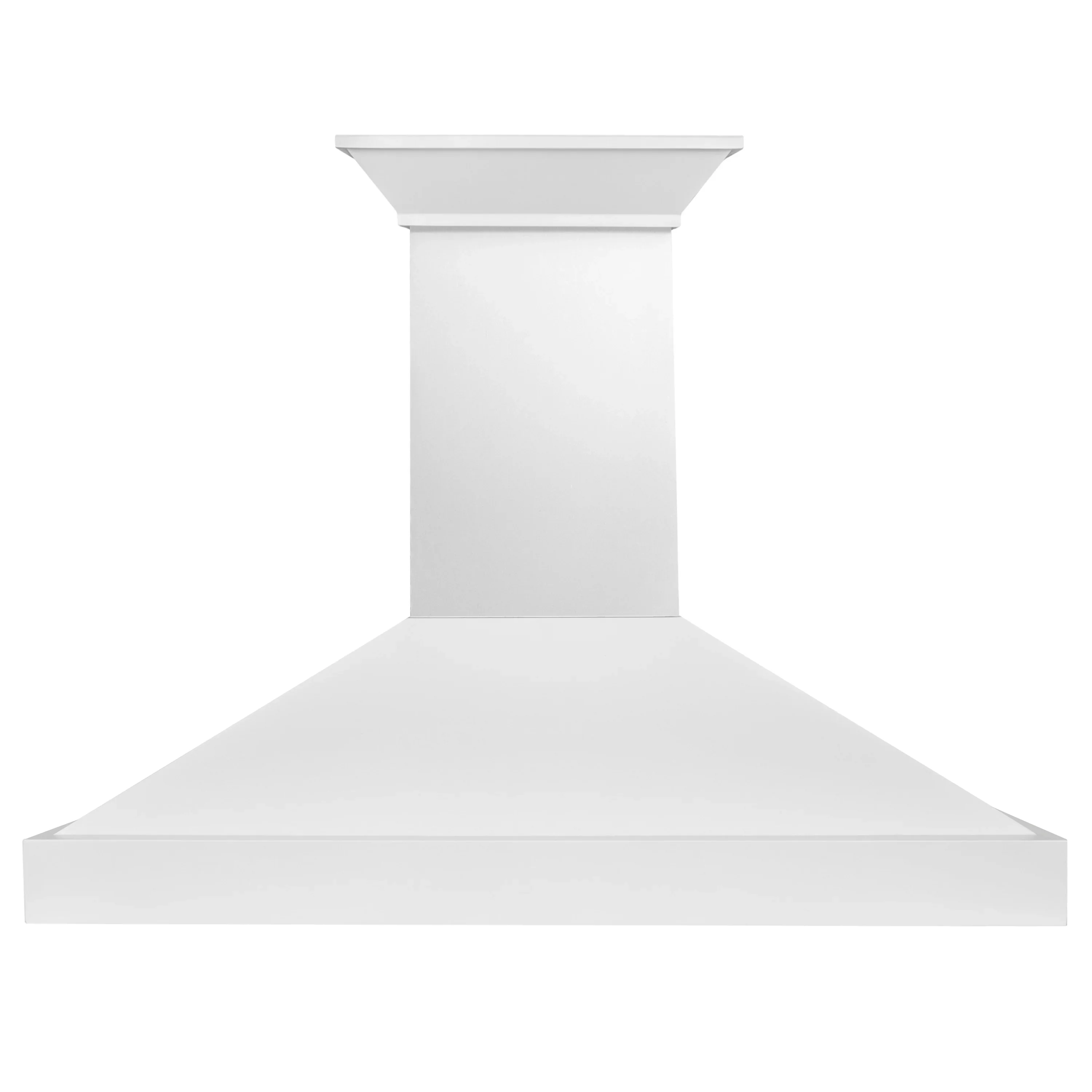 ZLINE 48-Inch Wooden Wall Mount Range Hood with 400 CFM Motor in Smooth Bright White Finish (KBWW-48) - Image 2