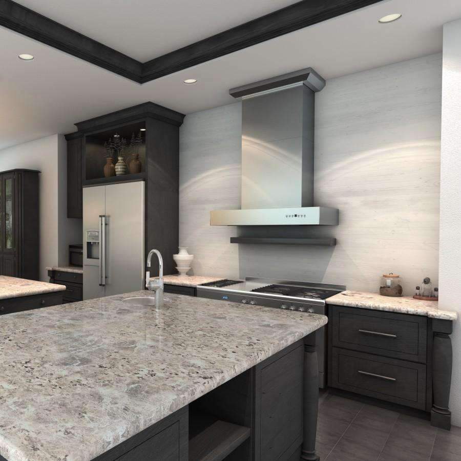 ZLINE 48-Inch Remote Dual Blower Stainless Wall Range Hood with 700 CFM Motor (KECOM-RD-48) - Image 9