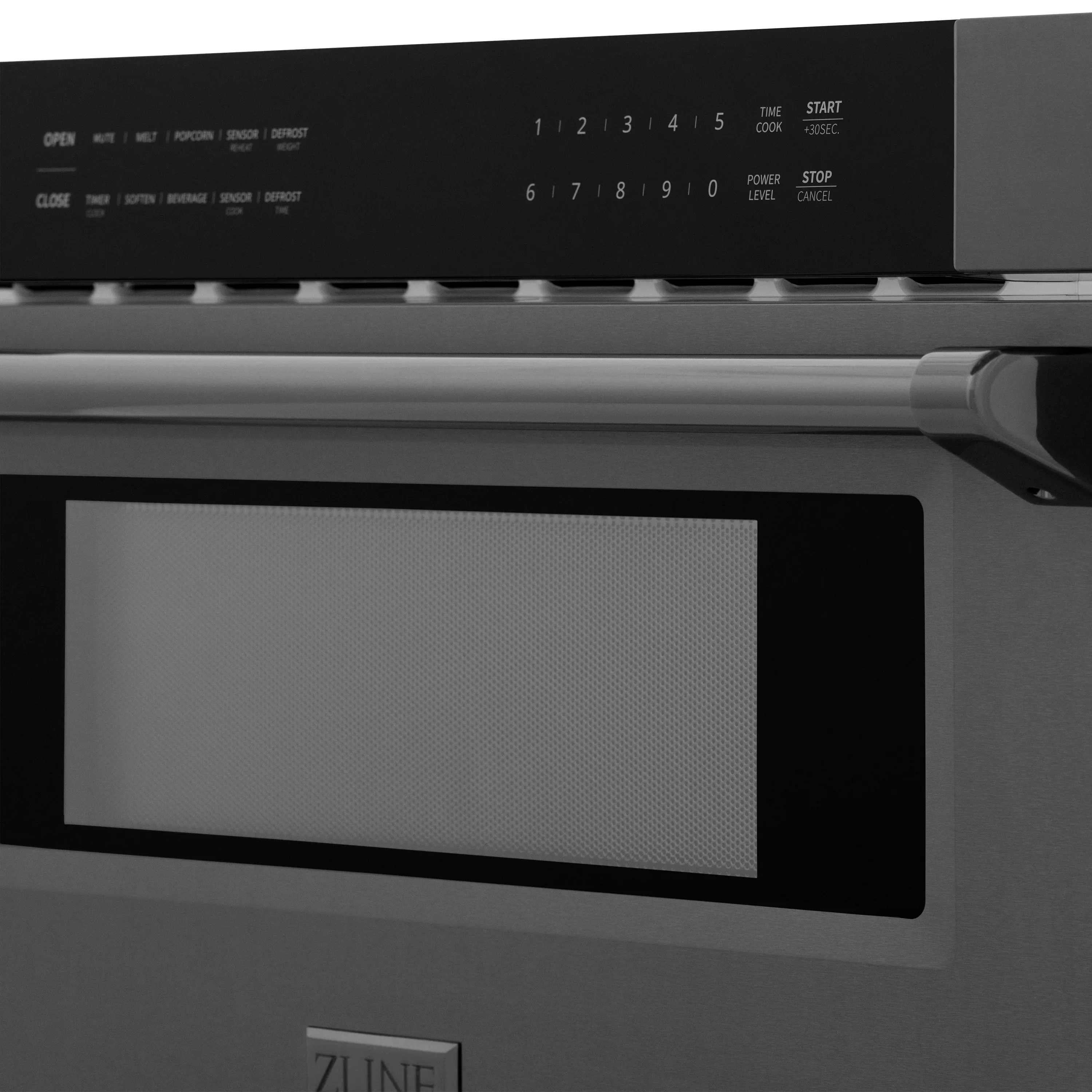 ZLINE 5-Piece Appliance Package - 30-Inch Legacy Dual Fuel Range, Wall Mount Range Hood, 36-Inch French Door Refrigerator, Dishwasher, and 30-Inch Microwave Drawer in Black Stainless Steel - Image 64
