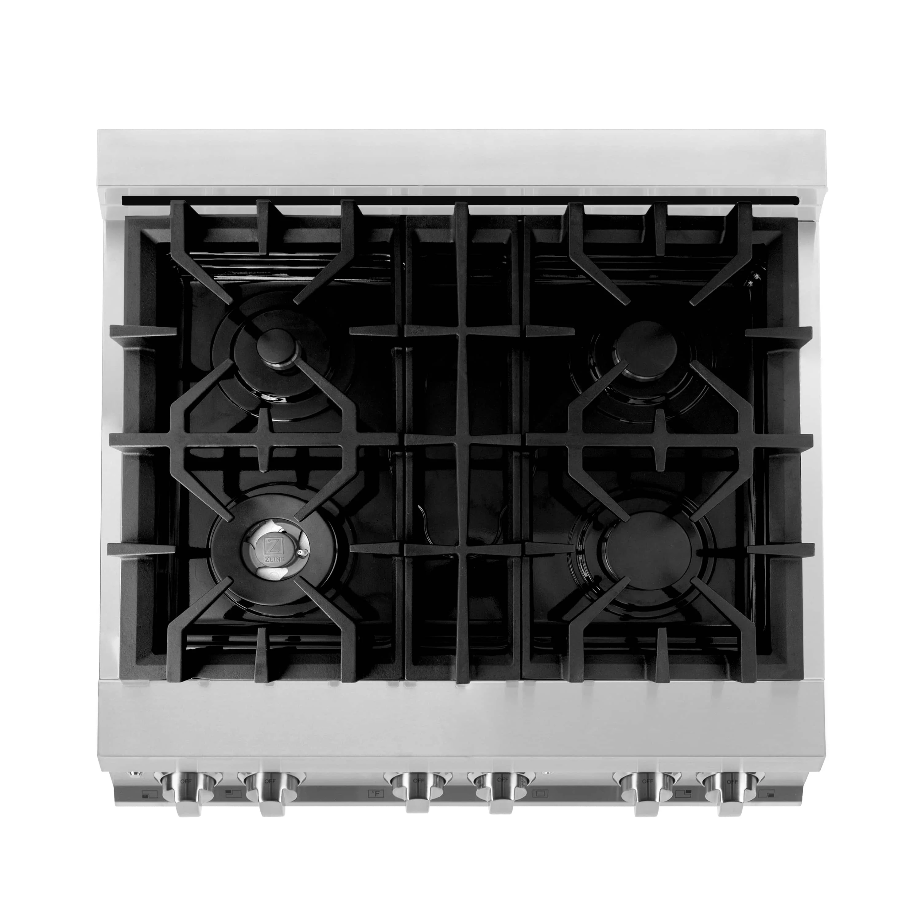 ZLINE 5-Piece Appliance Package - 30-Inch Legacy Dual Fuel Range, Wall Mount Range Hood, 36-Inch French Door Refrigerator with Water Dispenser, Dishwasher, and 30-Inch Microwave Drawer in Stainless Steel - Image 12
