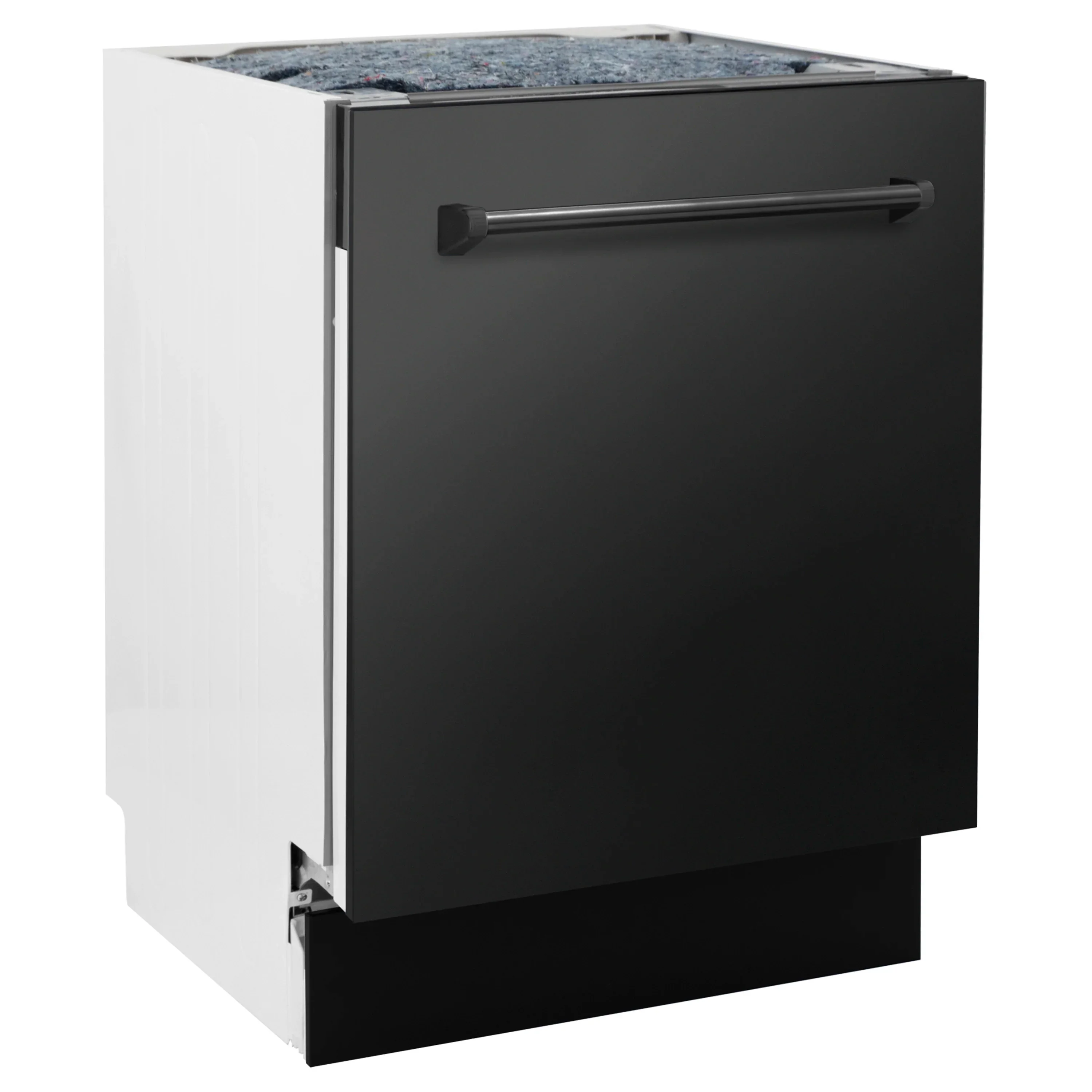 ZLINE 5-Piece Appliance Package - 30-Inch Legacy Dual Fuel Range, Wall Mount Range Hood, 36-Inch French Door Refrigerator with Water Dispenser, Dishwasher, and 30-Inch Microwave Drawer in Black Stainless Steel - Image 47