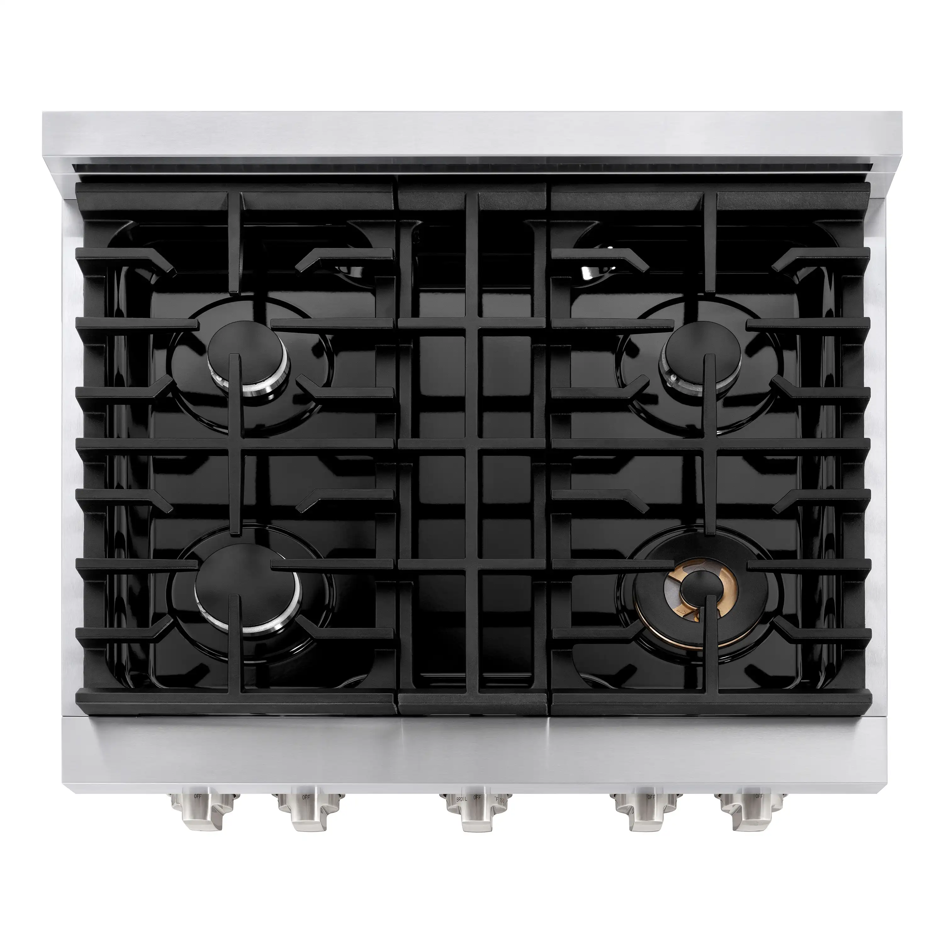 ZLINE 5-Piece Appliance Package - 30-Inch Paramount Dual Fuel Range, Wall Mount Range Hood, 36-Inch French Door Refrigerator with Water Dispenser, Dishwasher, and 30-Inch Microwave Drawer in Stainless Steel - Image 9