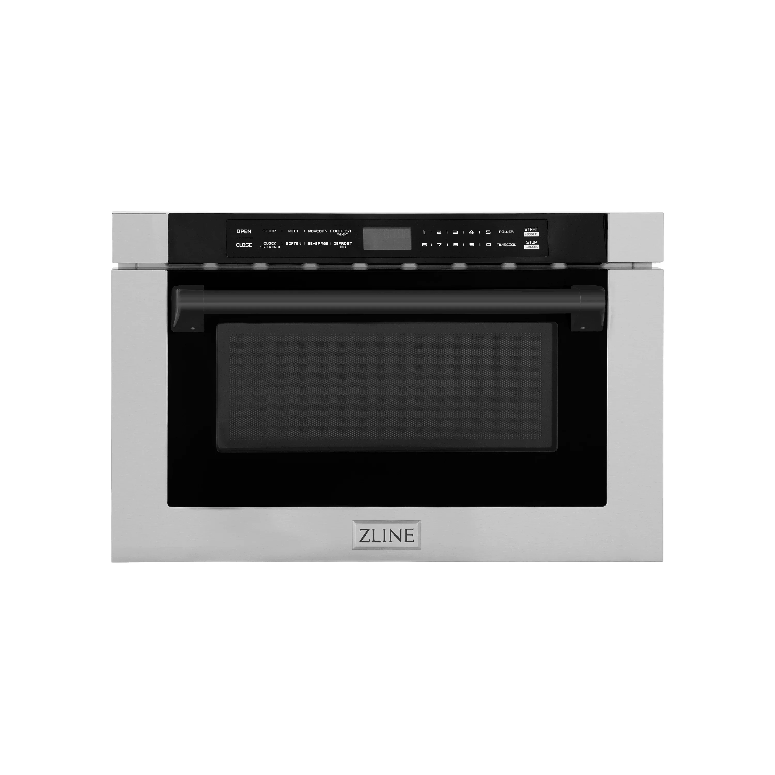 ZLINE 5-Piece Appliance Package - 30-Inch Legacy Autograph Dual Fuel Range, Wall Mount Range Hood, 36-Inch French Door Refrigerator with Water Dispenser, Dishwasher, and 30-Inch Microwave Drawer in Stainless Steel with Matte Black Accents - Image 61
