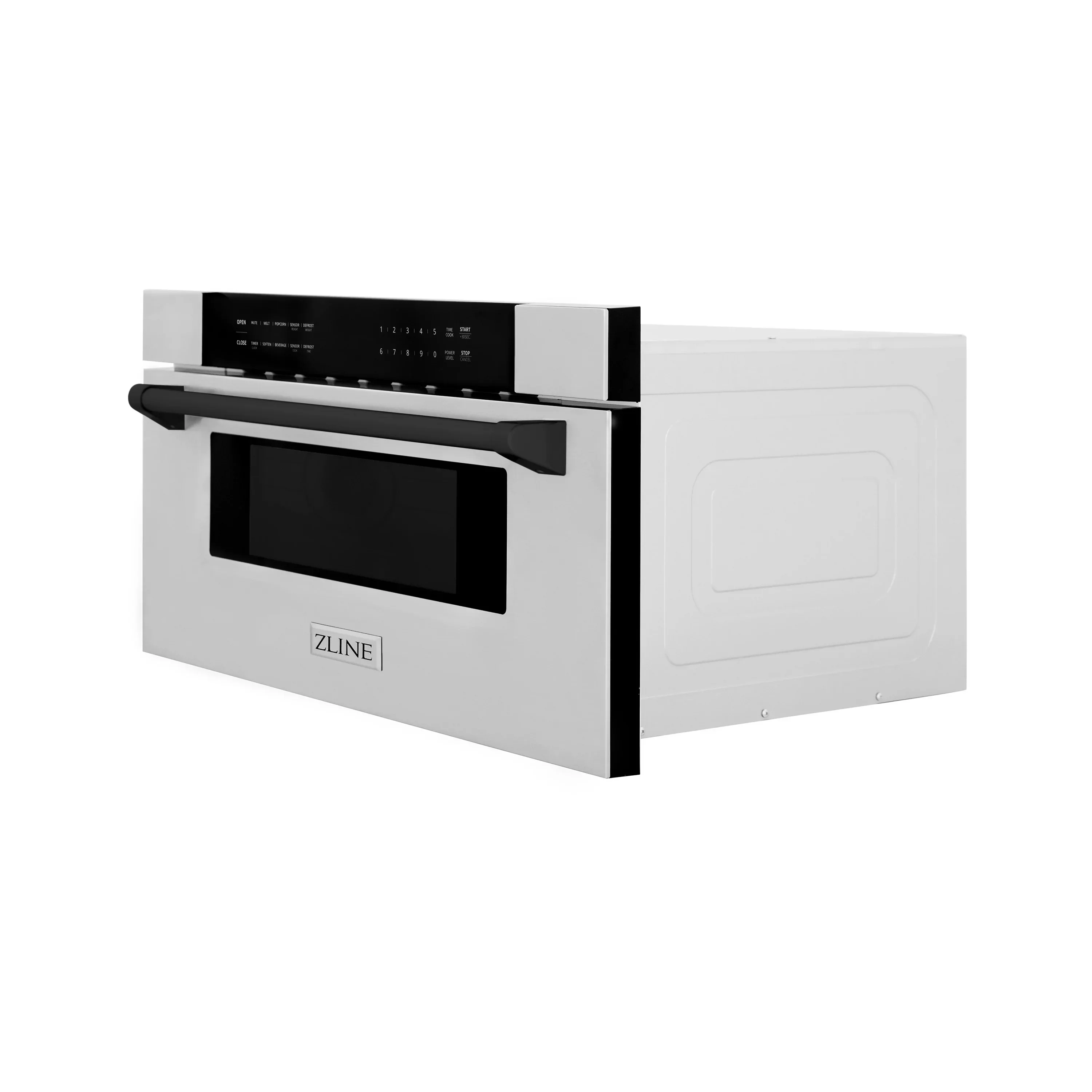 ZLINE 5-Piece Appliance Package - 30-Inch Legacy Autograph Dual Fuel Range, Wall Mount Range Hood, 36-Inch French Door Refrigerator with Water Dispenser, Dishwasher, and 30-Inch Microwave Drawer in Stainless Steel with Matte Black Accents - Image 64