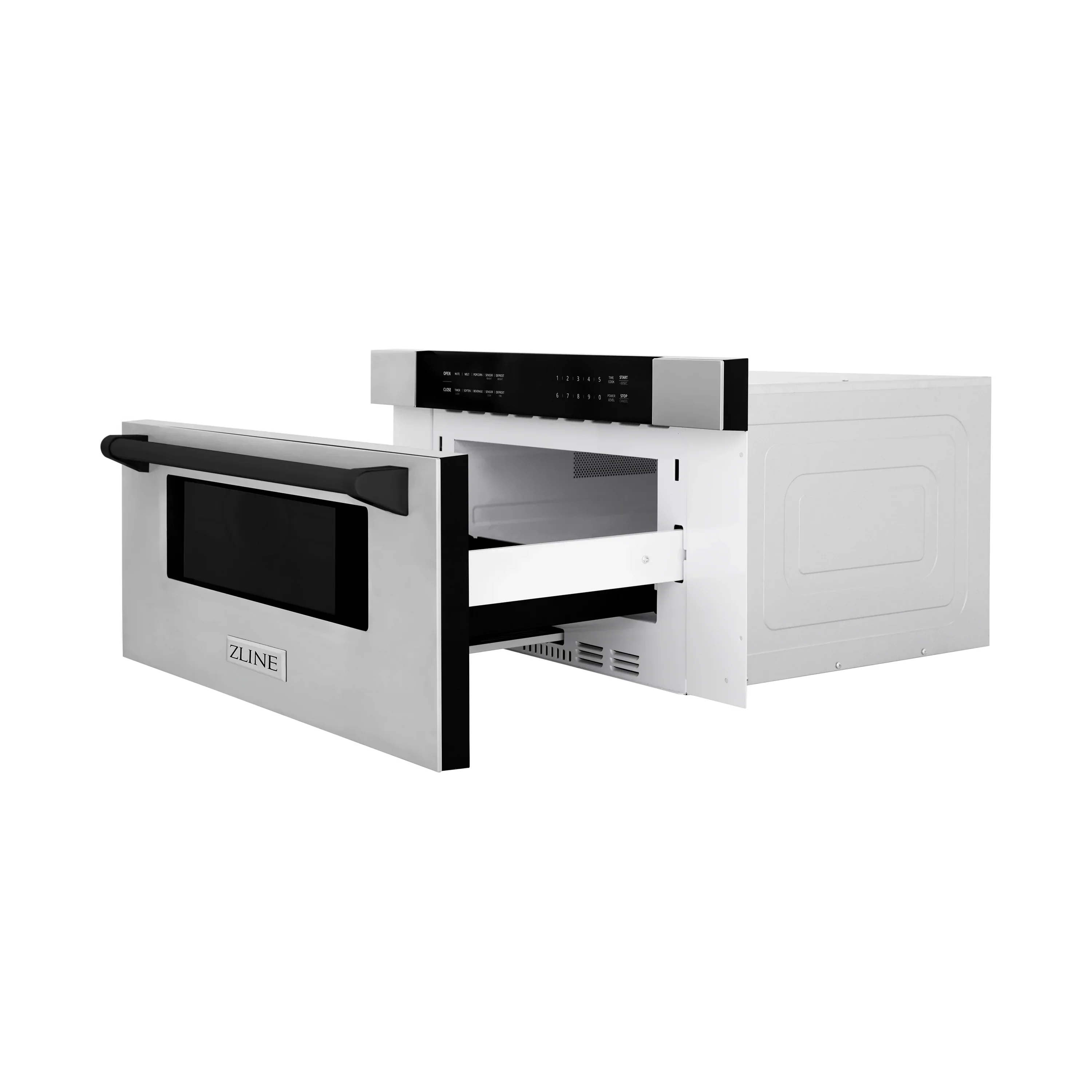 ZLINE 5-Piece Appliance Package - 36-Inch Legacy Autograph Dual Fuel Range, Wall Mount Range Hood, 36-Inch French Door Refrigerator, Dishwasher, and 30-Inch Microwave Drawer in Stainless Steel with Matte Black Accents - Image 60
