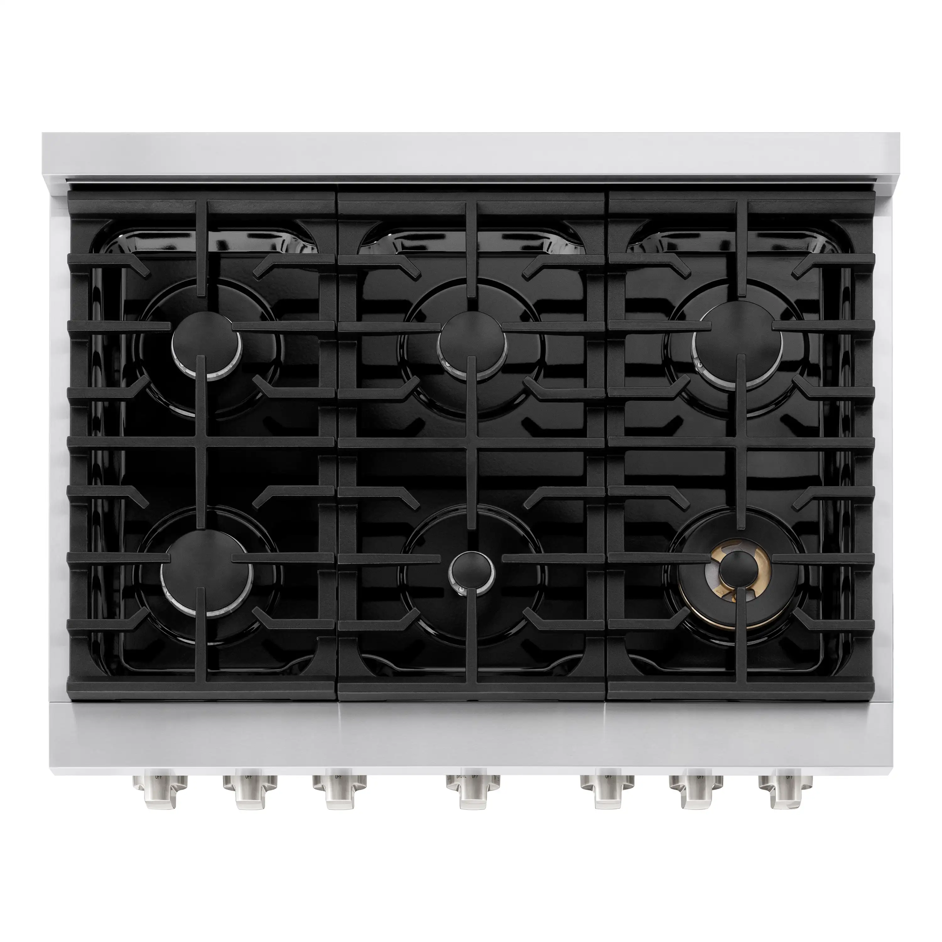 ZLINE 5-Piece Appliance Package - 36-Inch Paramount Dual Fuel Range, Wall Mount Range Hood, 36-Inch French Door Refrigerator with Water Dispenser, Dishwasher, and 30-Inch Microwave Drawer in Stainless Steel - Image 9