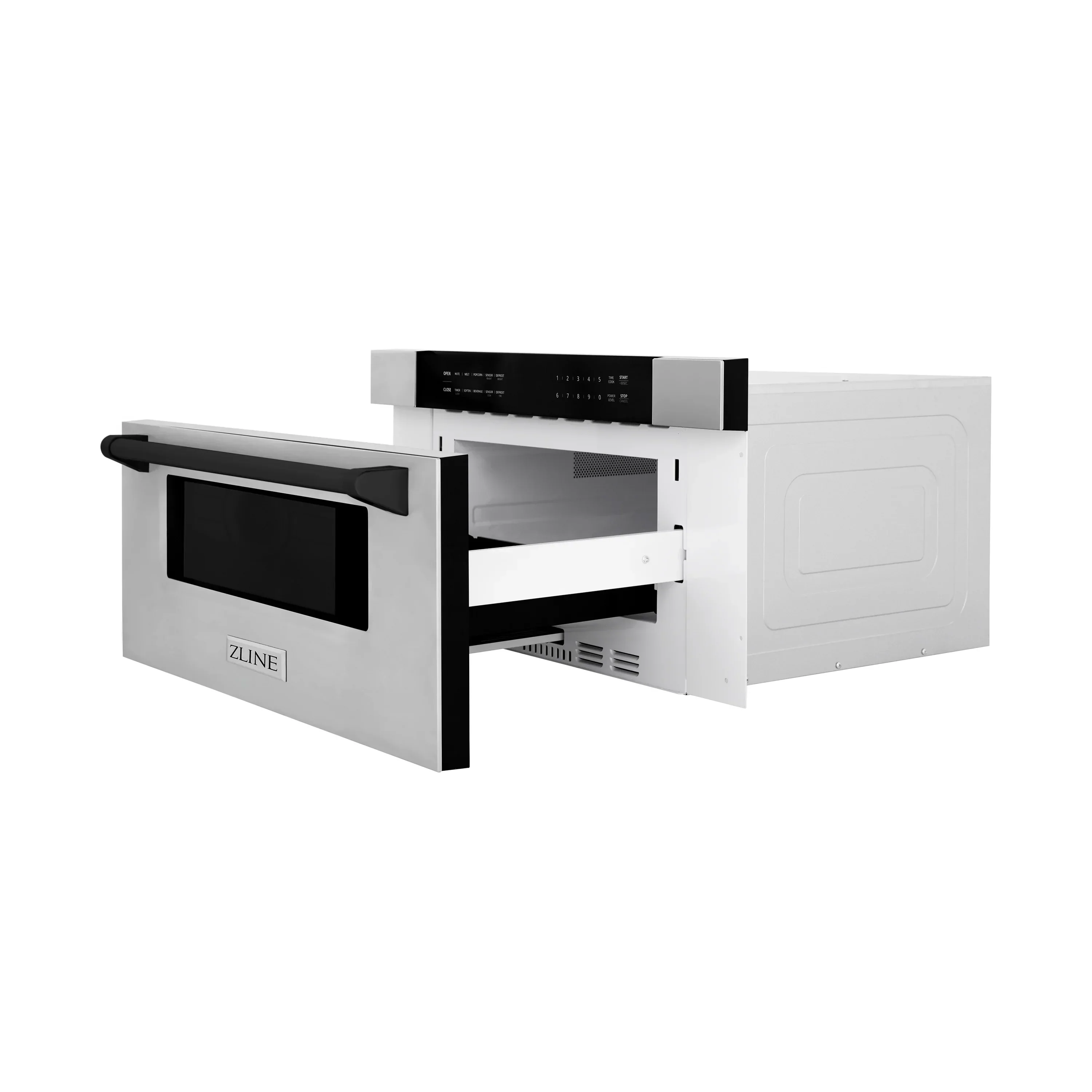ZLINE 5-Piece Appliance Package - 48-Inch Legacy Autograph Dual Fuel Range, Wall Mount Range Hood, 36-Inch French Door Refrigerator with Water Dispenser, Dishwasher, and 30-Inch Microwave Drawer in Stainless Steel with Matte Black Accents - Image 67