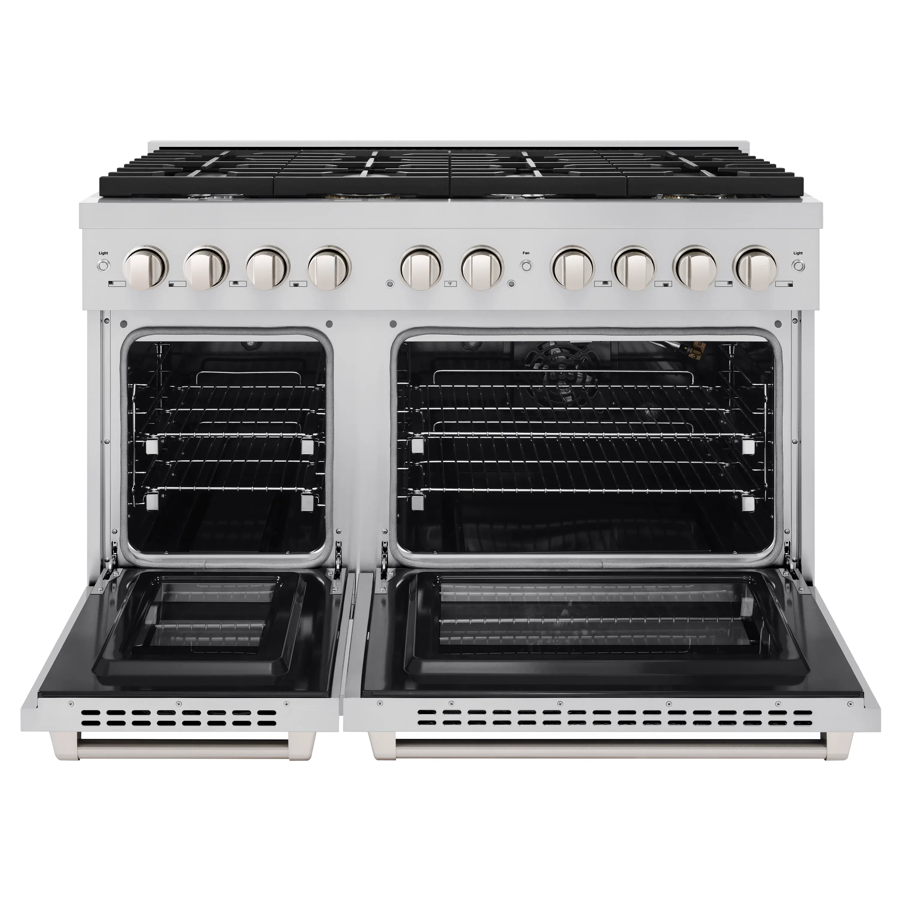 ZLINE 5-Piece Appliance Package - 48-Inch Paramount Gas Range, Wall Mount Range Hood, 36-Inch French Door Refrigerator, Dishwasher, and 30-Inch Microwave Drawer in Stainless Steel - Image 5