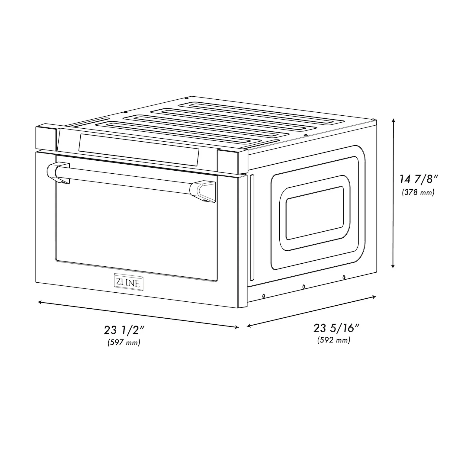 ZLINE 5-Piece Appliance Package - 36-Inch Paramount Gas Range, Wall Mount Range Hood, 36-Inch French Door Refrigerator with Water Dispenser, Dishwasher, and 30-Inch Microwave Drawer in Stainless Steel - Image 79