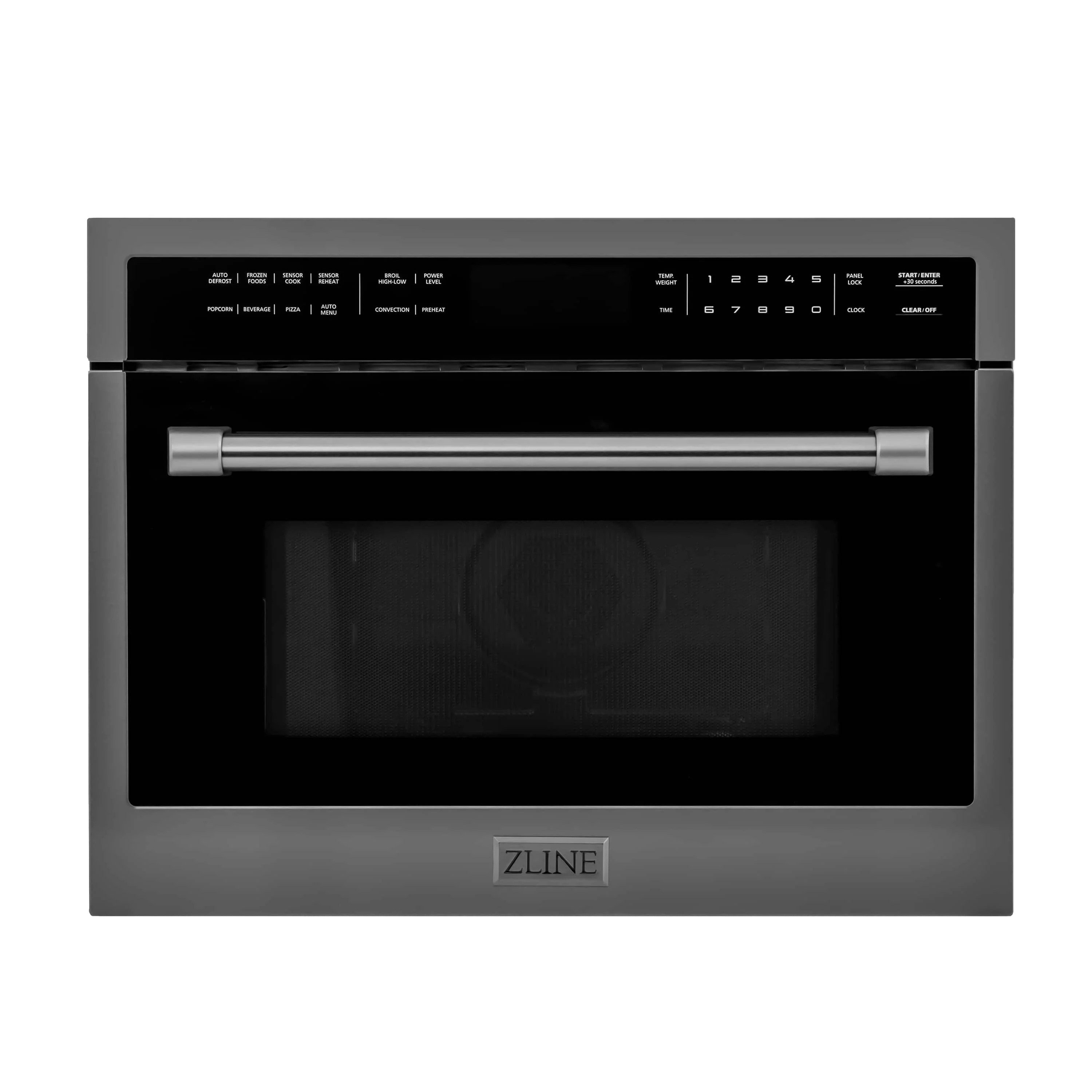 ZLINE 5-Piece Appliance Package - 30-Inch Dual Fuel Range, Refrigerator, Convertible Wall Mount Hood, Microwave Oven, and 3-Rack Dishwasher in Black Stainless Steel - Image 49