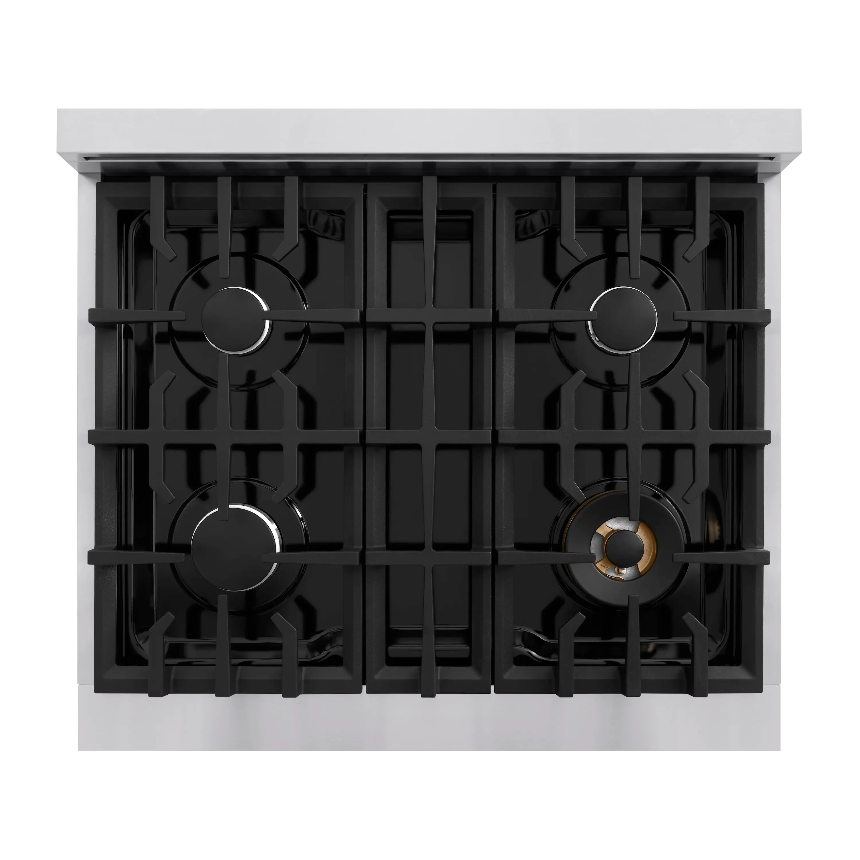 ZLINE 5-Piece Appliance Package - 30-Inch Dual Fuel Range, Hood, Refrigerator, Dishwasher, and Microwave Drawer in Stainless Steel - Image 9