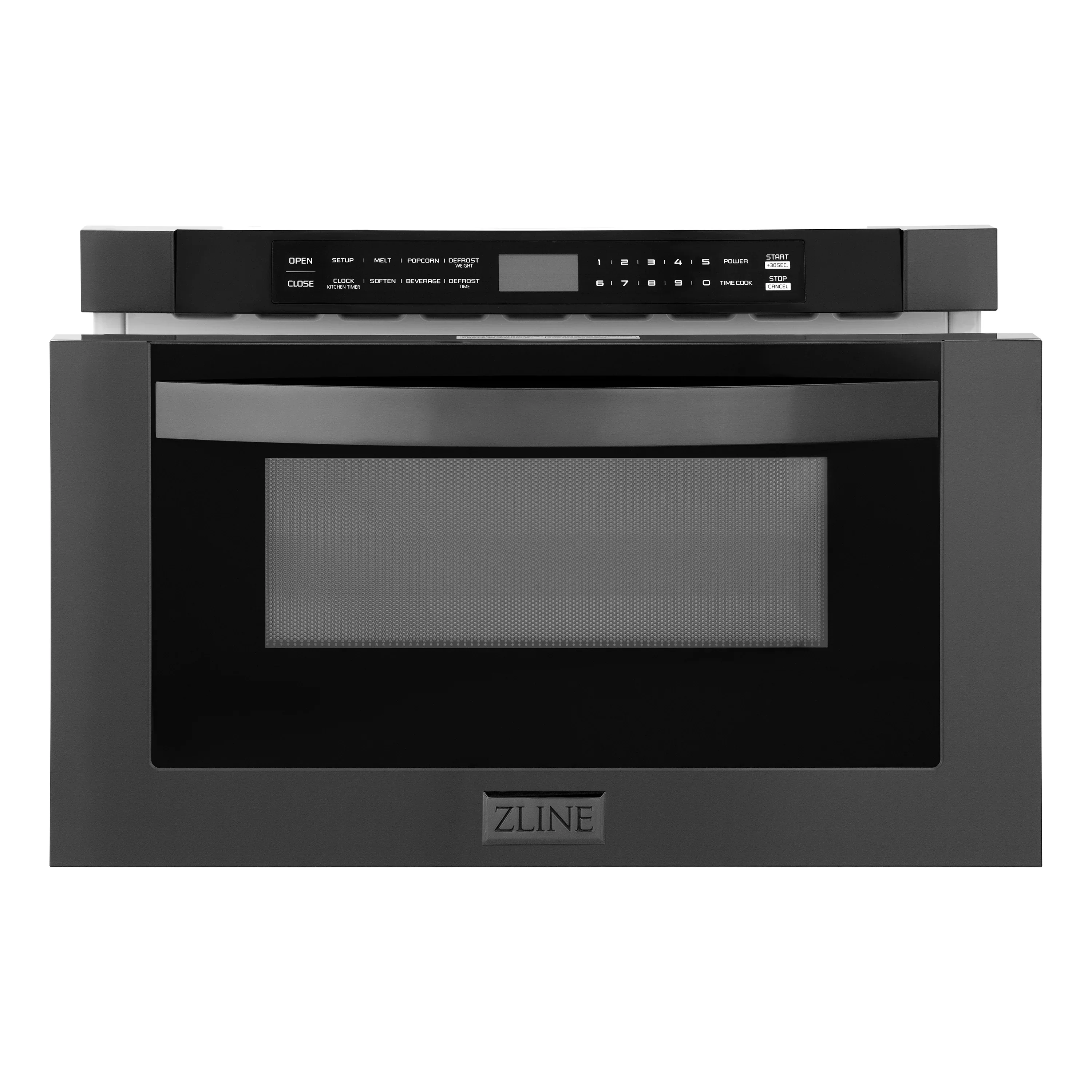ZLINE 5-Piece Appliance Package - 36-Inch Dual Fuel Range, Refrigerator with Water Dispenser, Convertible Wall Mount Hood, Microwave Drawer, and 3-Rack Dishwasher in Black Stainless Steel - Image 51