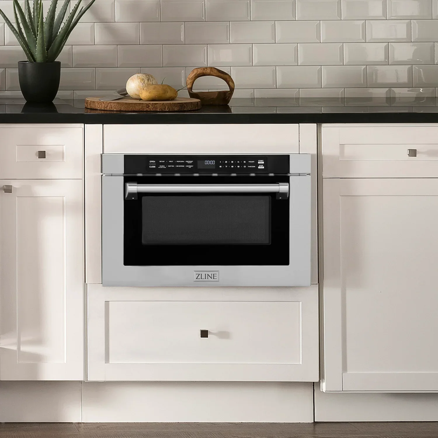 ZLINE 5-Piece Appliance Package - 36-Inch Dual Fuel Range, Hood, Refrigerator, Dishwasher, and Microwave Drawer in Stainless Steel - Image 61