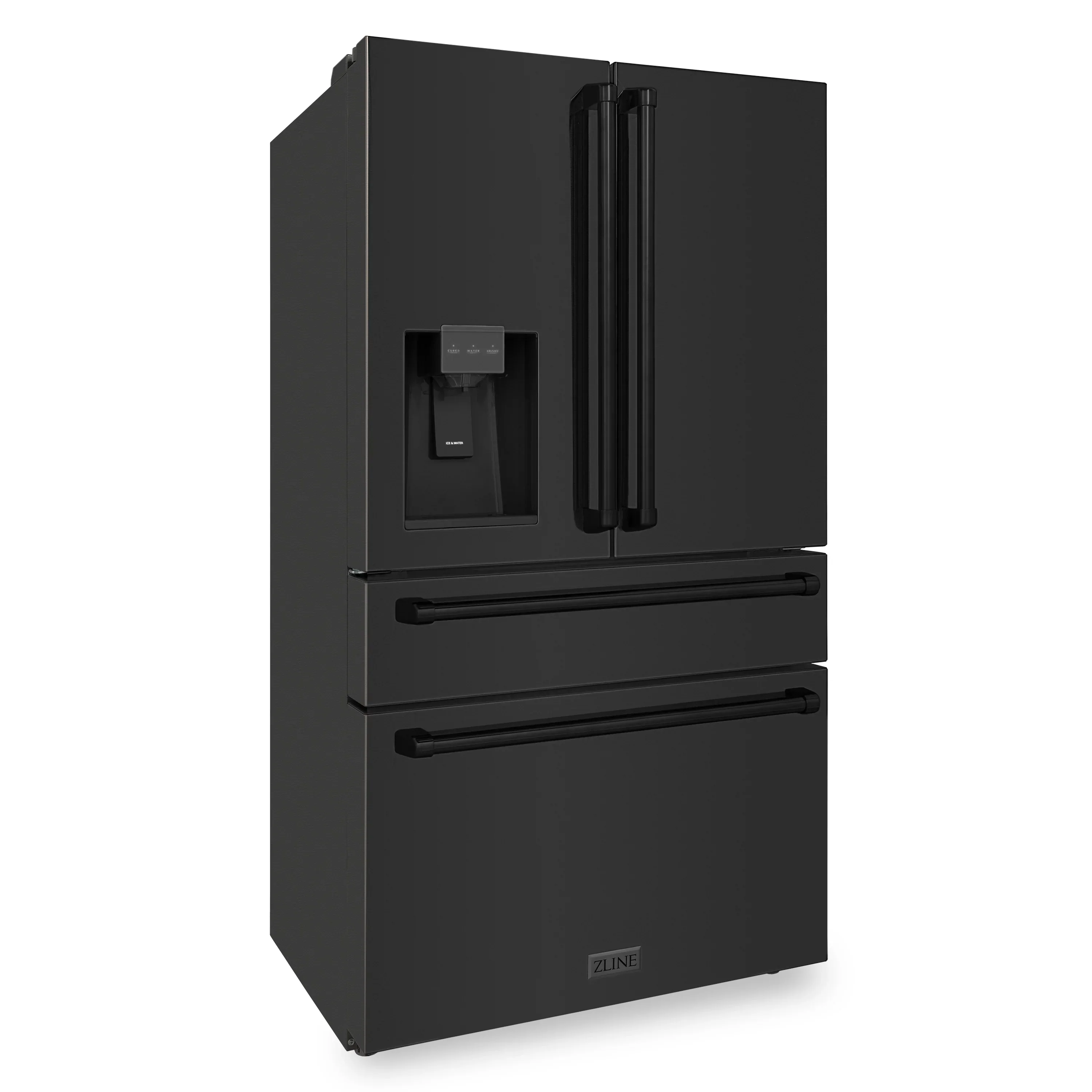 ZLINE 5-Piece Appliance Package - 48-Inch Dual Fuel Range, Hood, Refrigerator with Water Dispenser, Dishwasher, and Microwave Drawer in Black Stainless Steel - Image 23