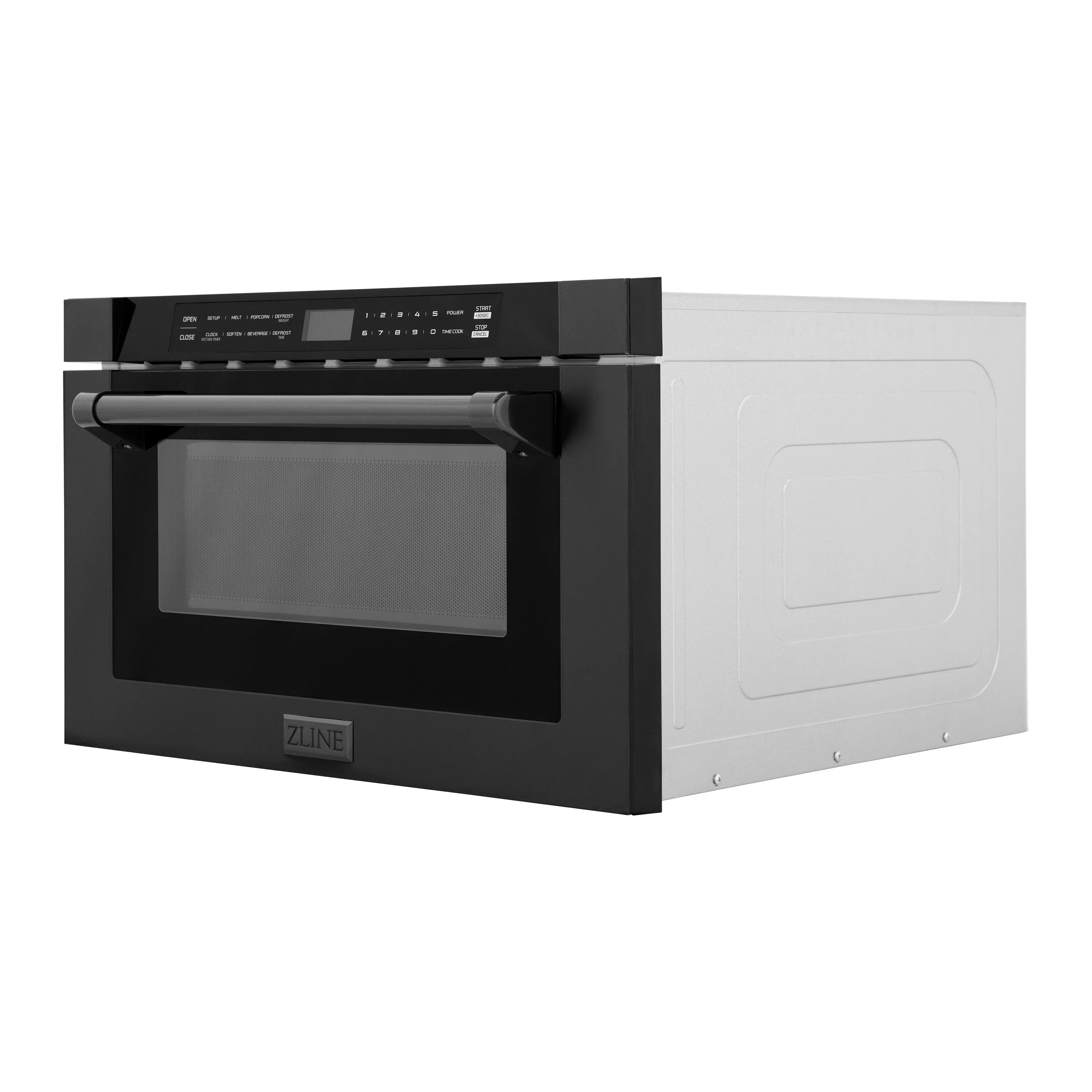 ZLINE 5-Piece Appliance Package - 48-Inch Dual Fuel Range, Hood, Refrigerator with Water Dispenser, Dishwasher, and Microwave Drawer in Black Stainless Steel - Image 50