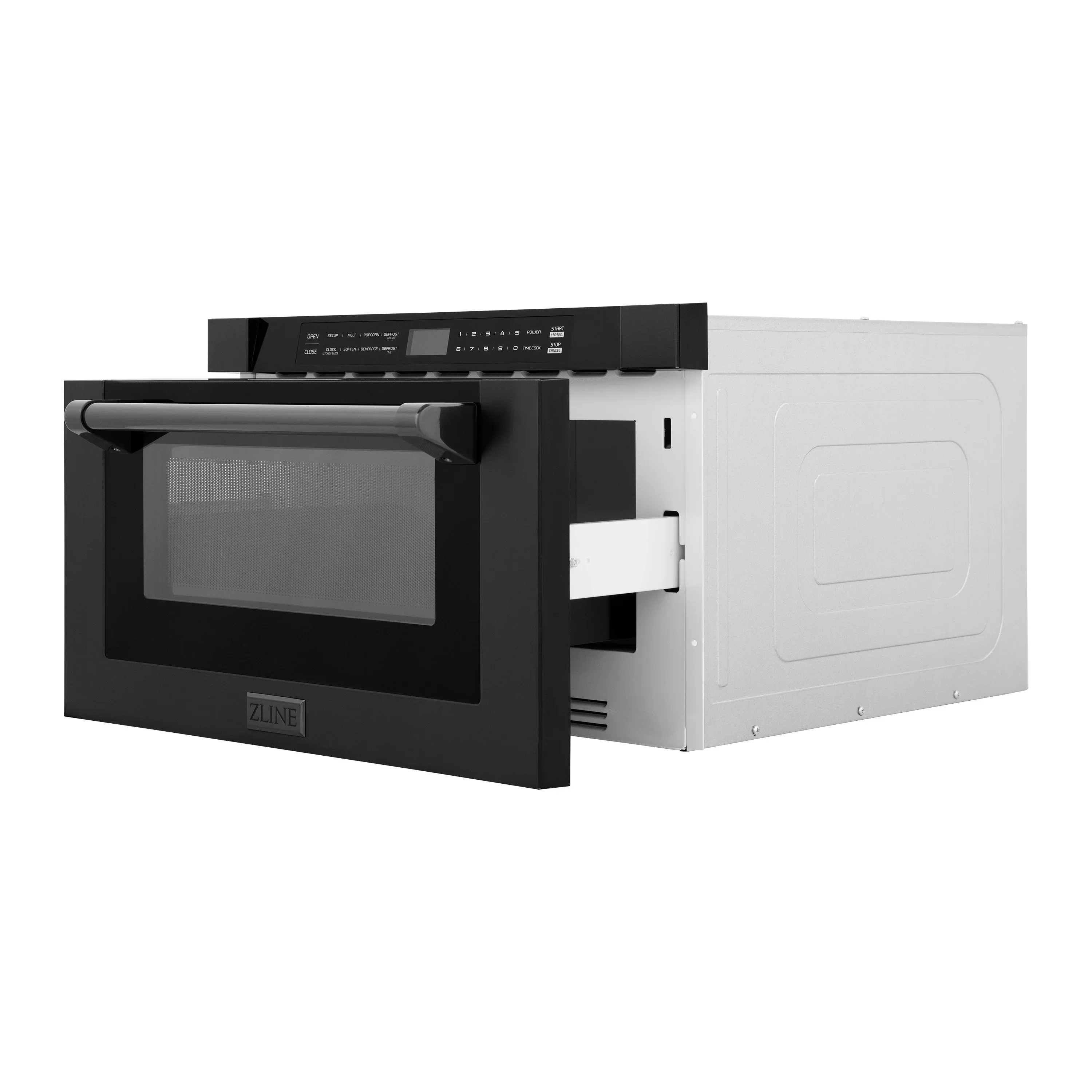 ZLINE 5-Piece Appliance Package - 48-Inch Dual Fuel Range, Hood, Refrigerator with Water Dispenser, Dishwasher, and Microwave Drawer in Black Stainless Steel - Image 51