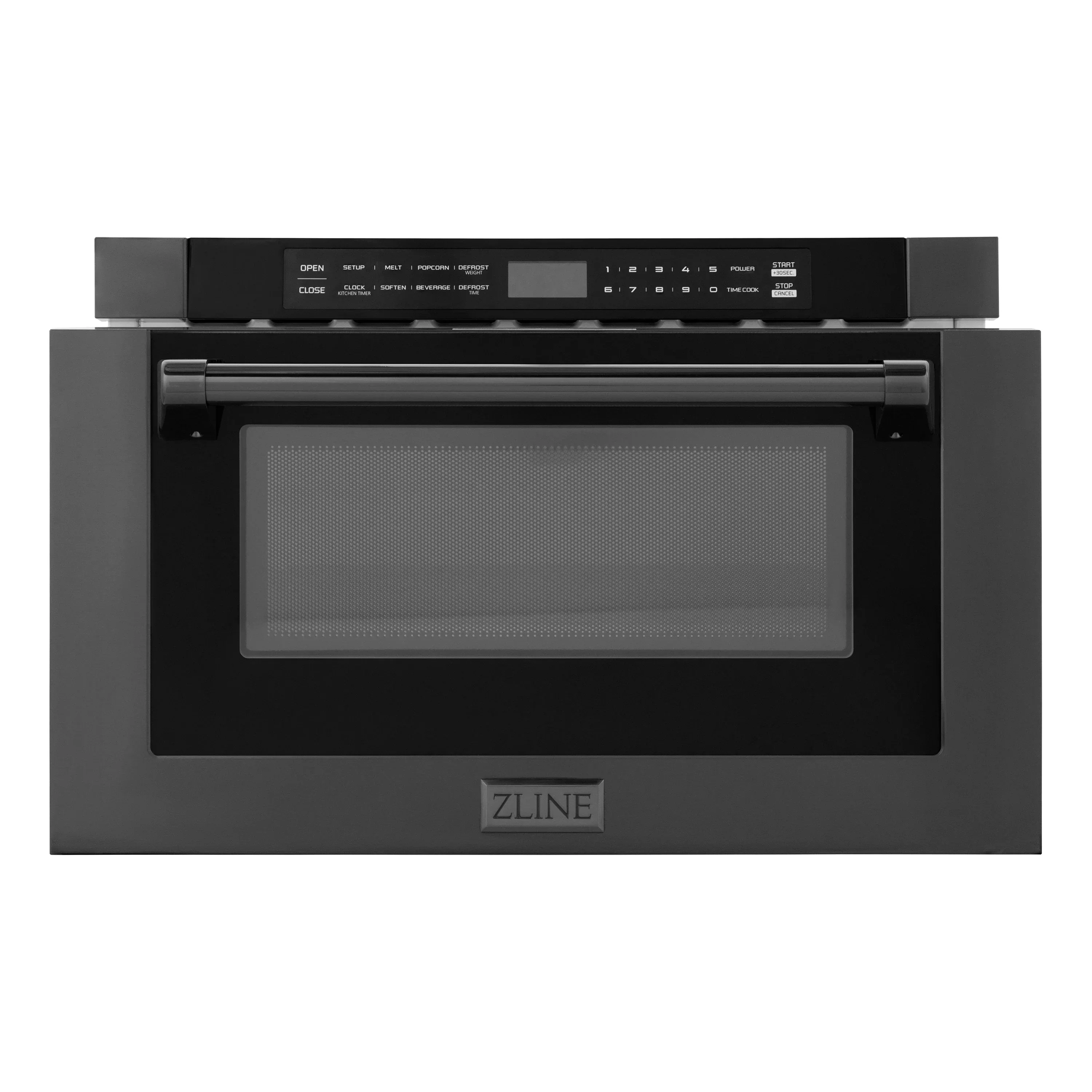 ZLINE 5-Piece Appliance Package - 48-Inch Gas Range, Hood, Refrigerator with Water Dispenser, Dishwasher, and Microwave Drawer in Black Stainless Steel - Image 48