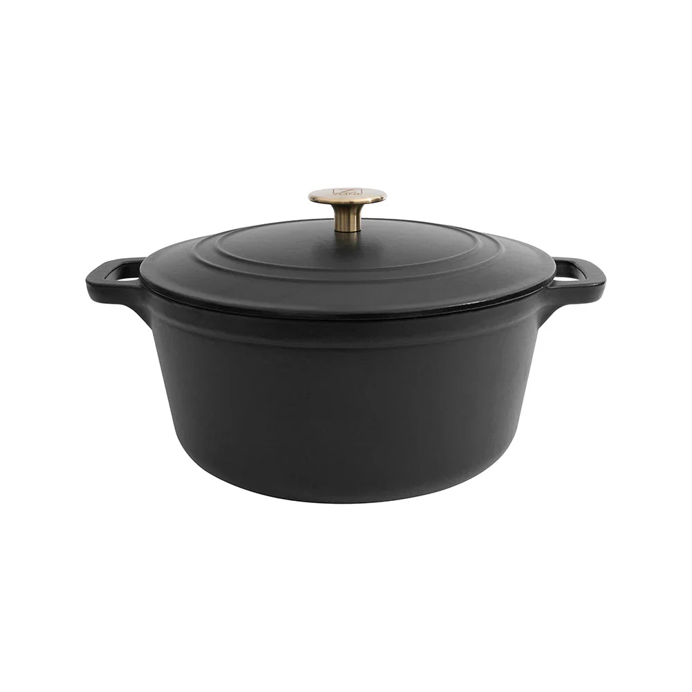 ZLINE 5-Piece Enameled Cast Iron Cookware Set in Black Matte (CWSETS-BLM-5) - Image 2