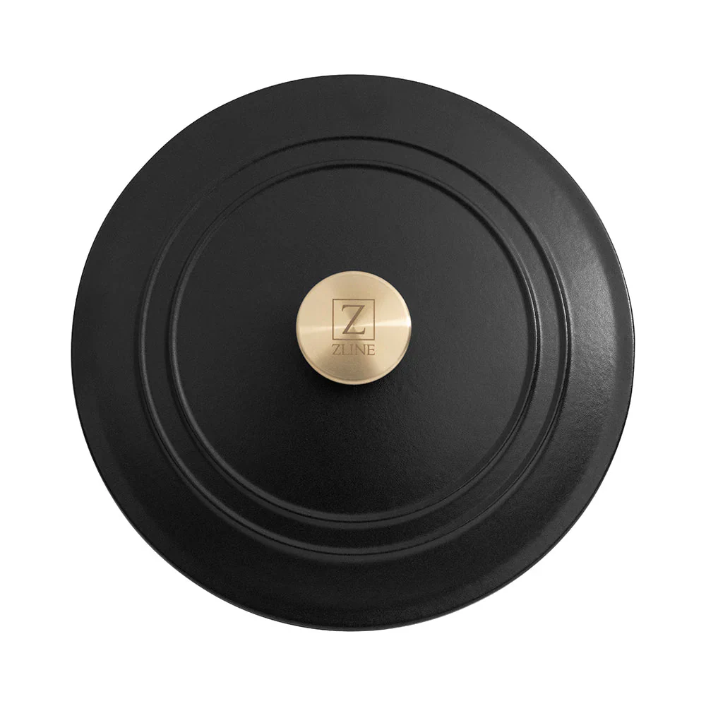 ZLINE 5-Piece Enameled Cast Iron Cookware Set in Black Matte (CWSETS-BLM-5) - Image 6