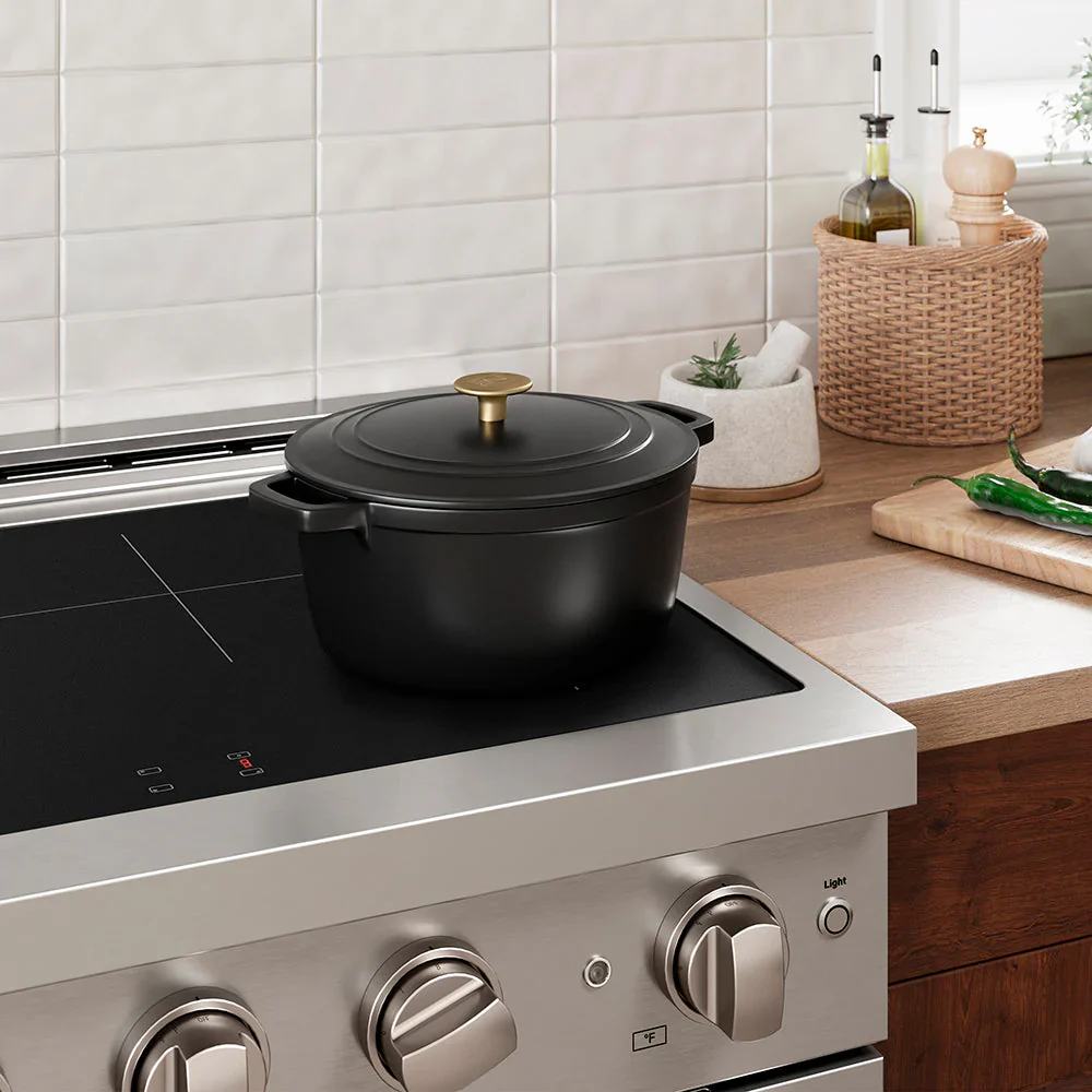 ZLINE 5-Piece Enameled Cast Iron Cookware Set in Black Matte (CWSETS-BLM-5) - Image 7