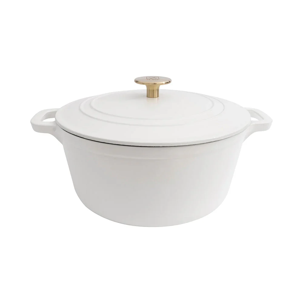 ZLINE 5-Piece Enameled Cast Iron Cookware Set in White Matte (CWSETS-WM-5) - Image 9