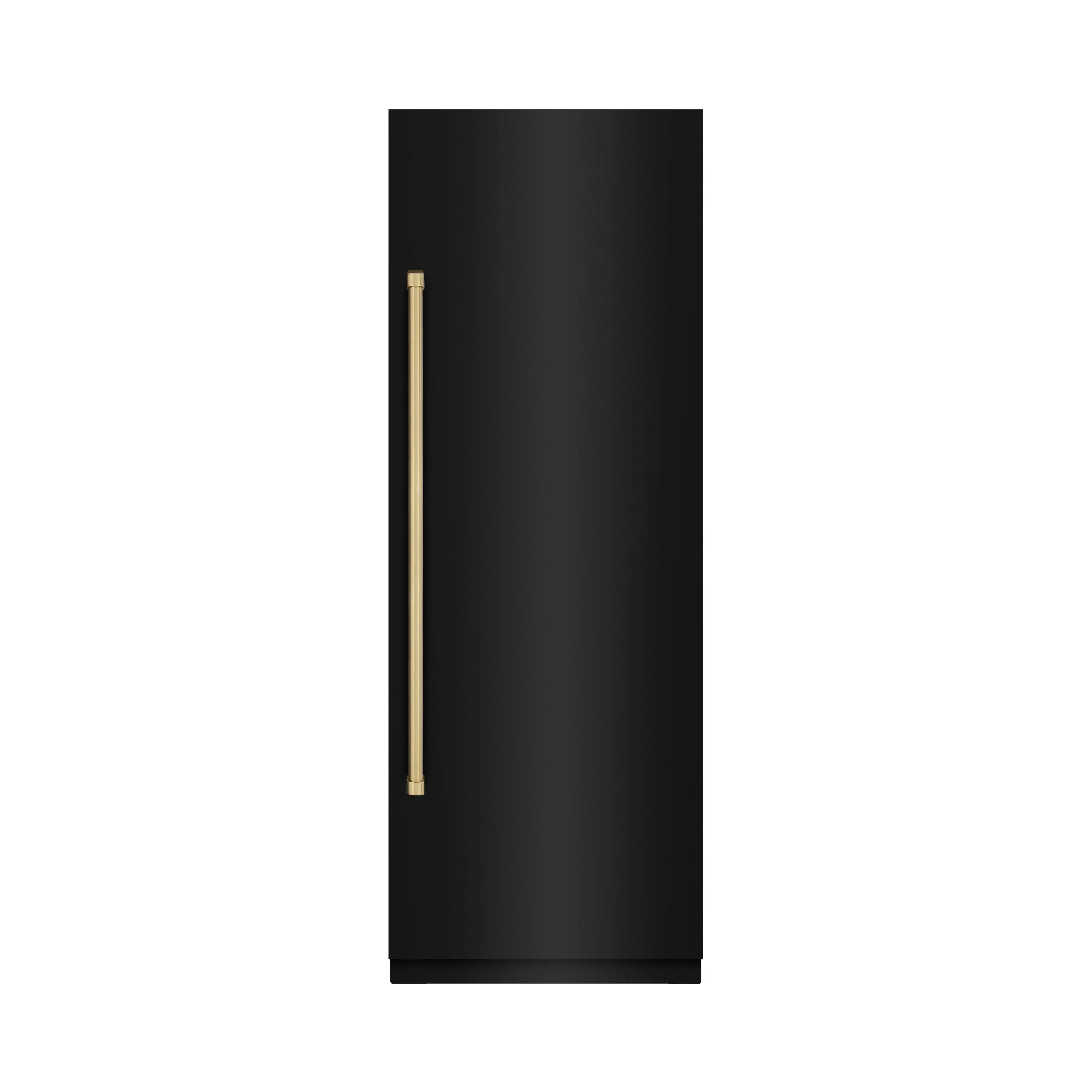 ZLINE 54-Inch Column 16.7 Cu. Ft. Refrigerator and 12.4 Cu. Ft. Freezer in Black Stainless Steel with Champagne Bronze Accent - Image 2