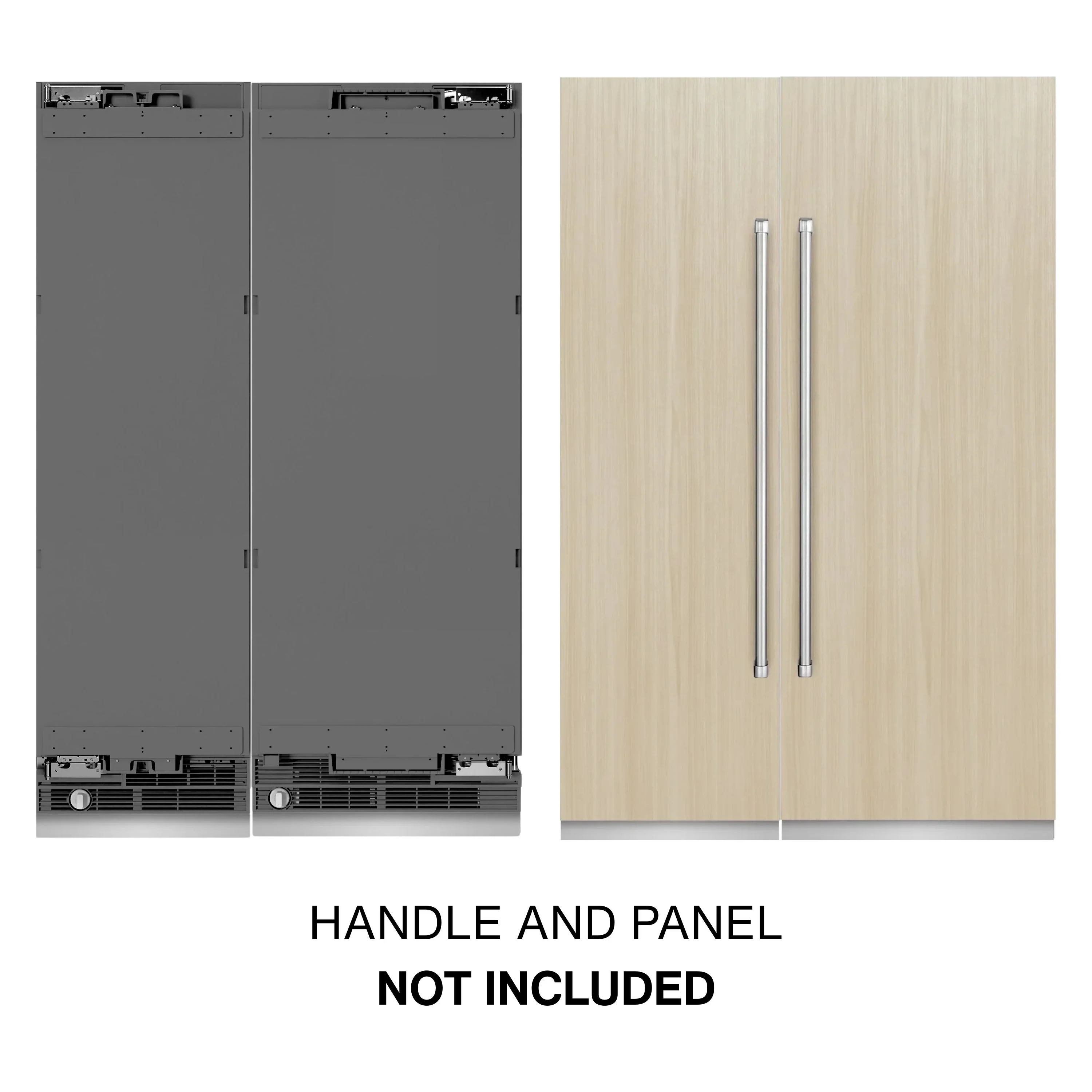 ZLINE 54-Inch Column 16.7 Cu. Ft. Refrigerator and 12.4 Cu. Ft. Freezer in Panel Ready - Image 2