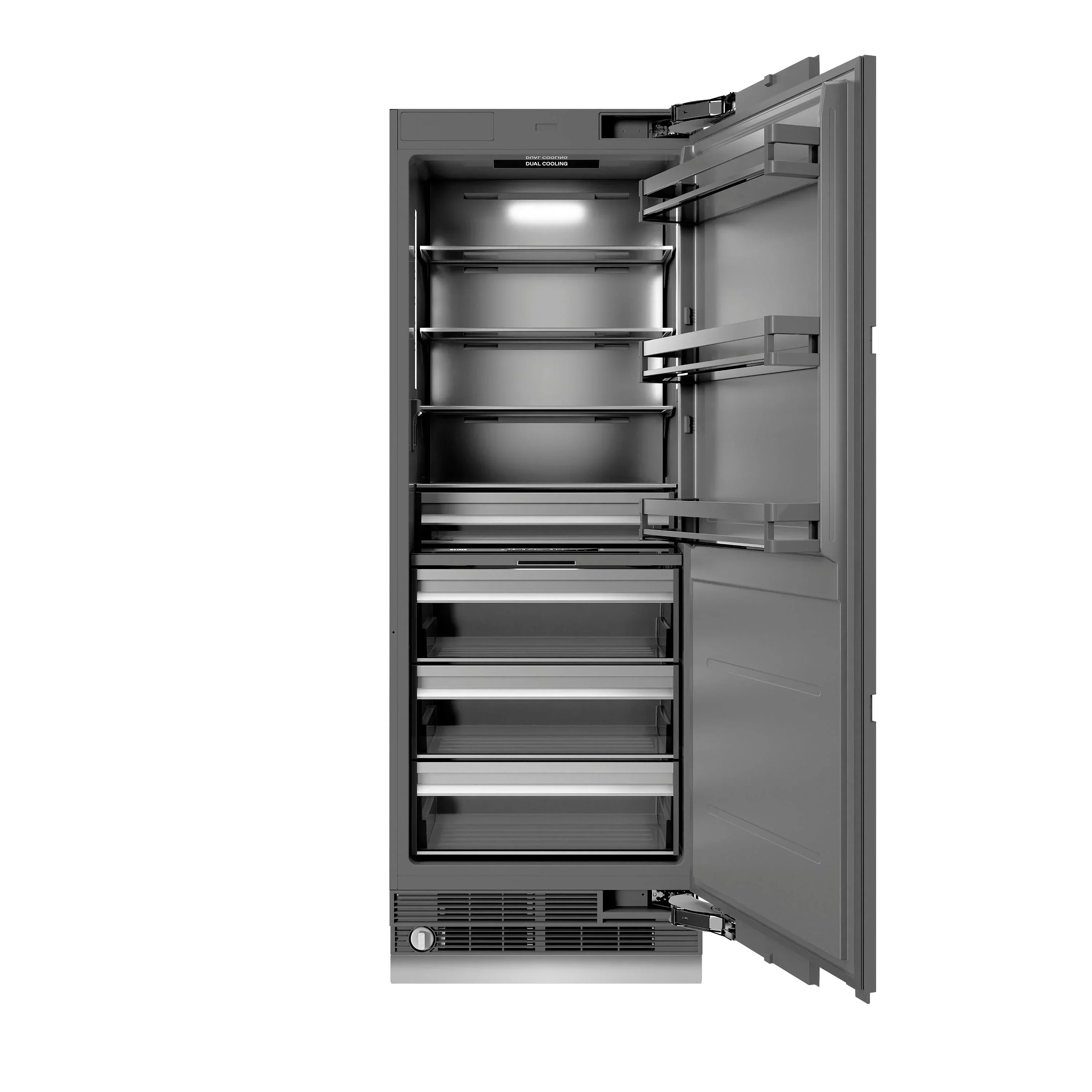 ZLINE 54-Inch Column 16.7 Cu. Ft. Refrigerator and 12.4 Cu. Ft. Freezer in Panel Ready - Image 8