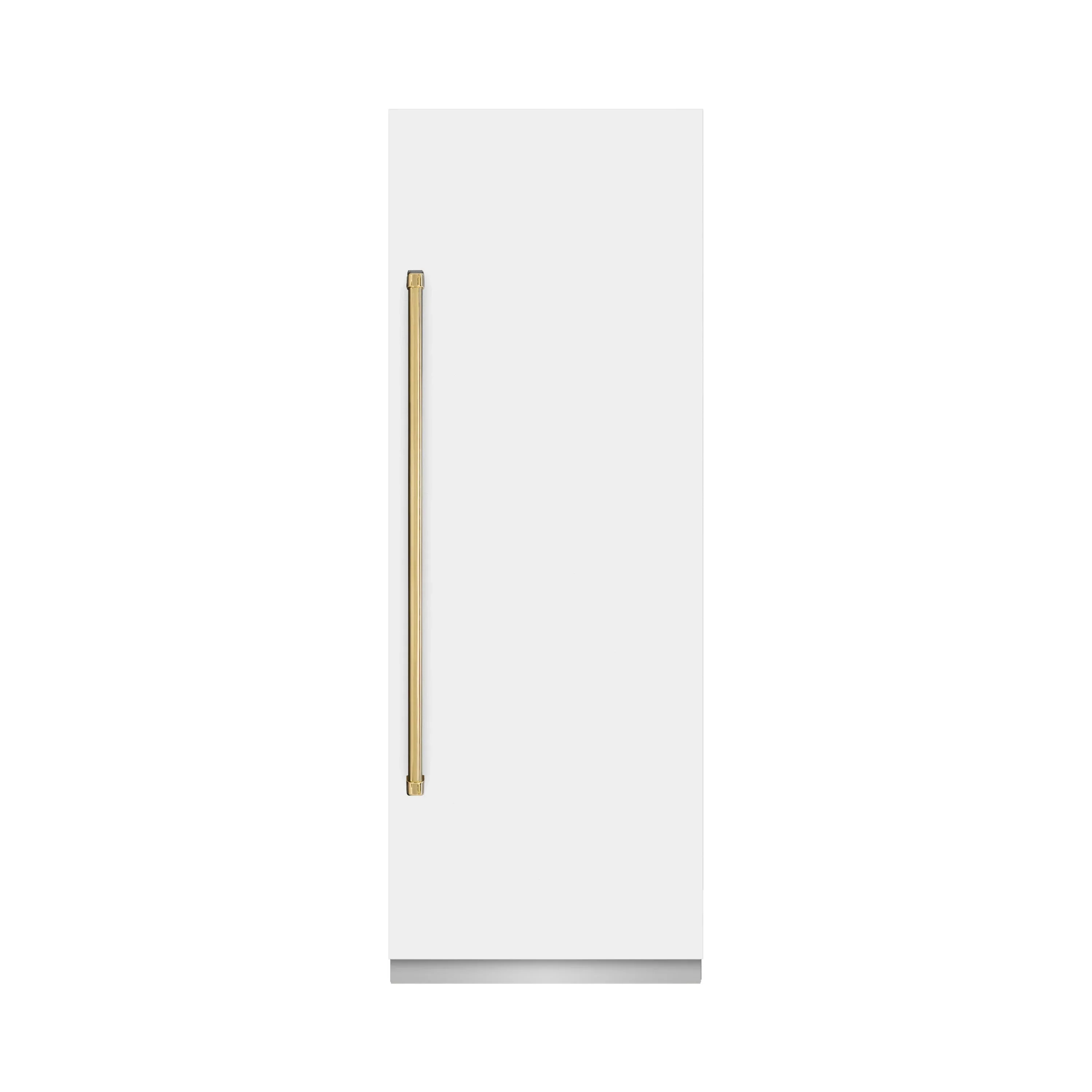ZLINE 54-Inch Column 16.7 Cu. Ft. Refrigerator and 12.4 Cu. Ft. Freezer in White Matte with Gold Accent - Image 2