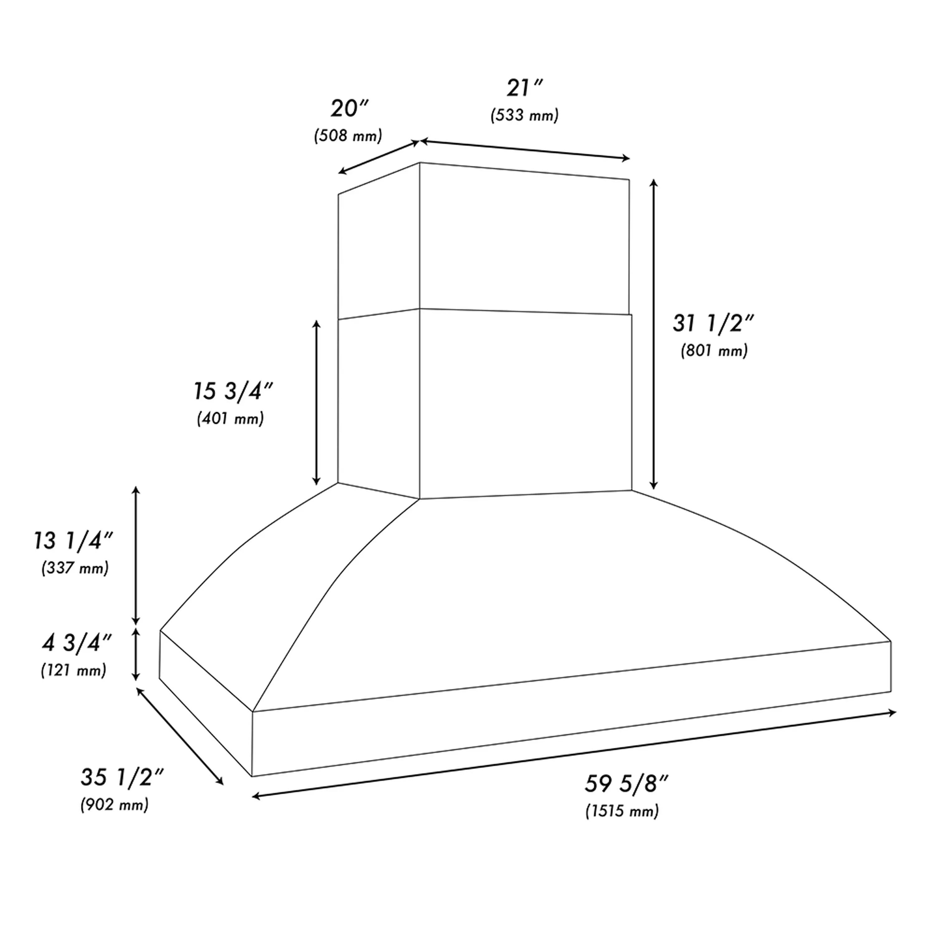ZLINE 60-Inch Wall Mount Outdoor Grill Hood in Stainless Steel (GOW2-60) - Image 12