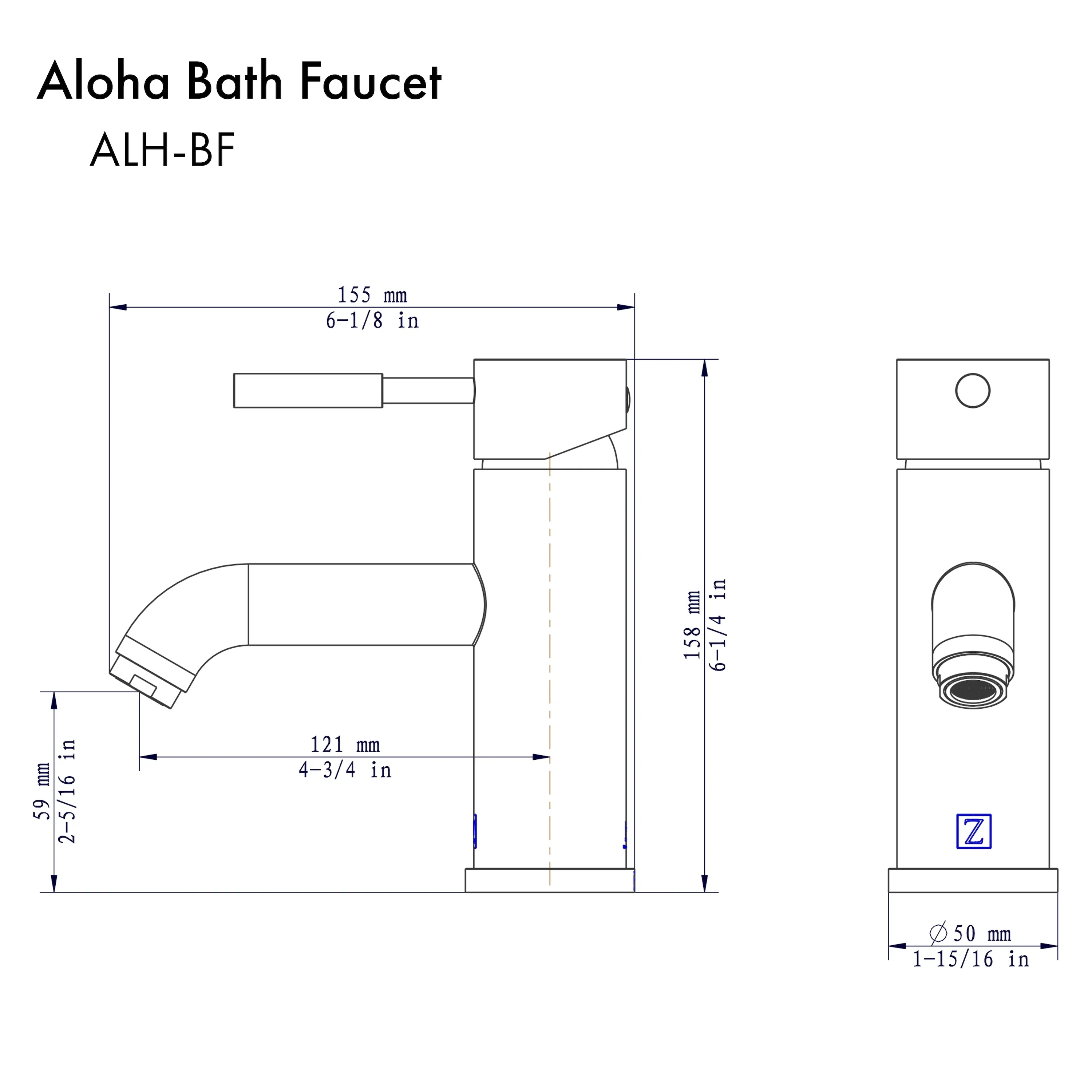 ZLINE Aloha Bath Faucet in Chrome (ALH-BF-CH) - Image 5